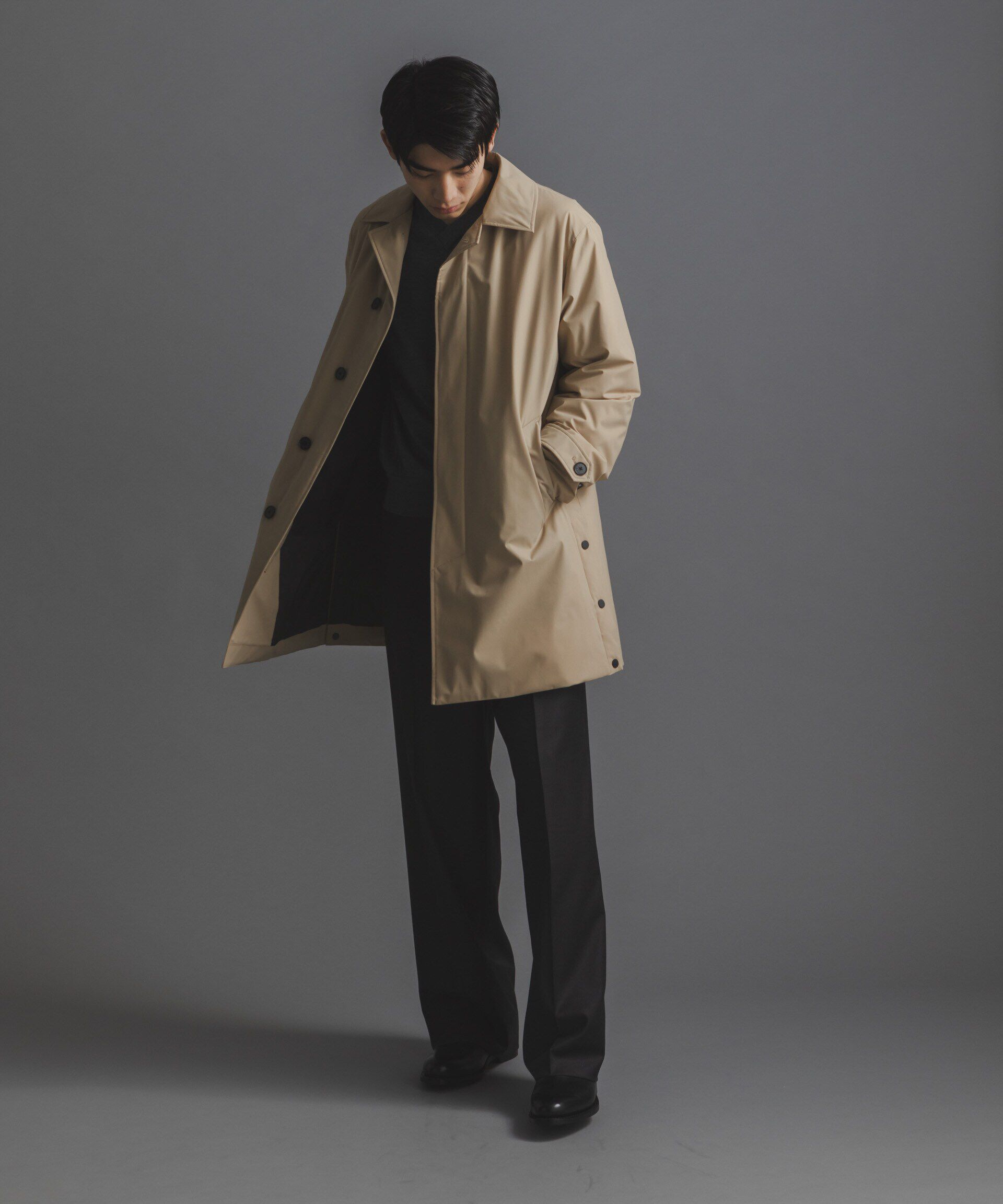 nano･universe「「西川ダウン(R)」ステンカラーダウン」|ダウン|