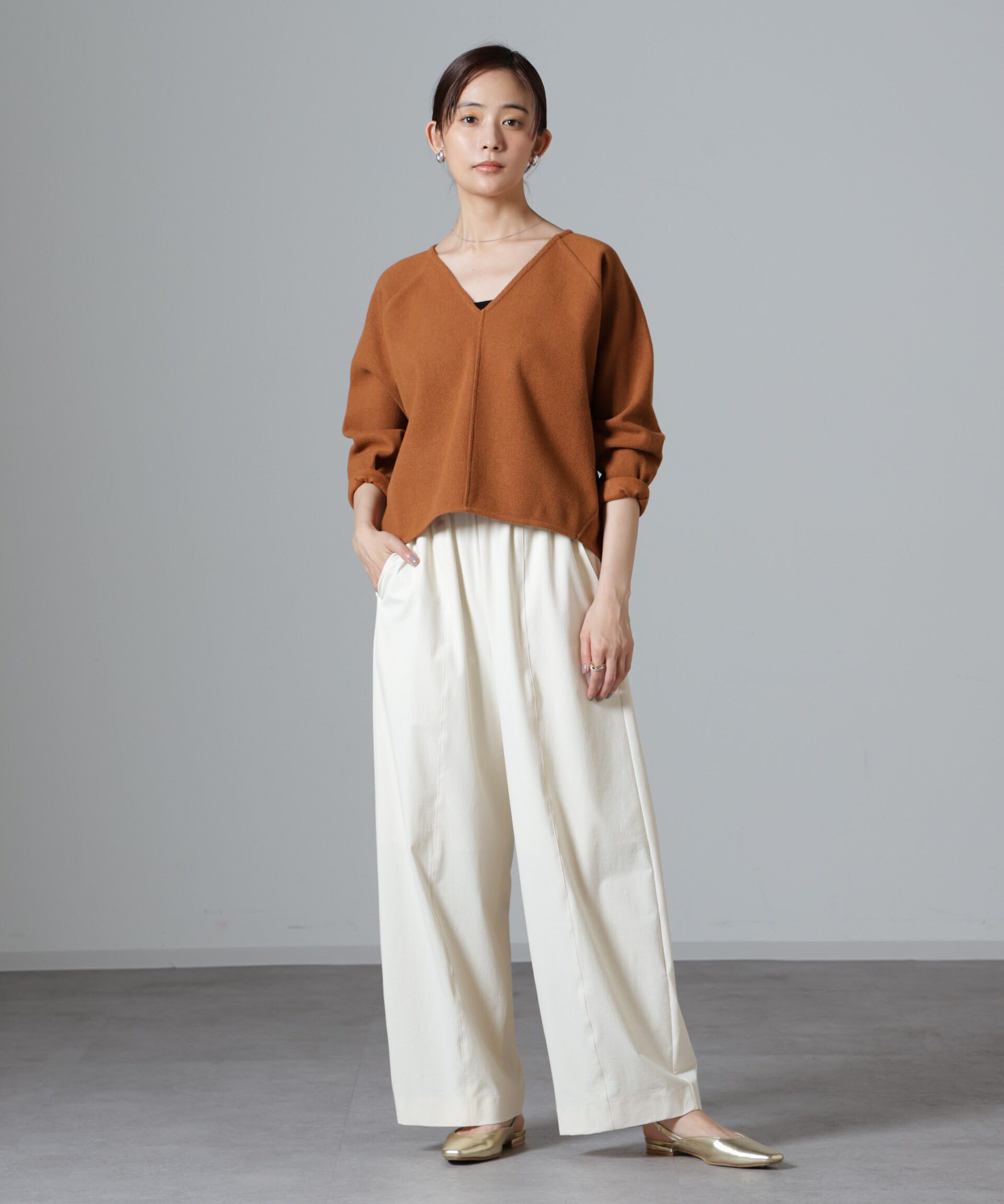 nano･universe「ウールライクニードルパンチプルオーバー(セットアップ可)」|Tシャツ・カットソー|