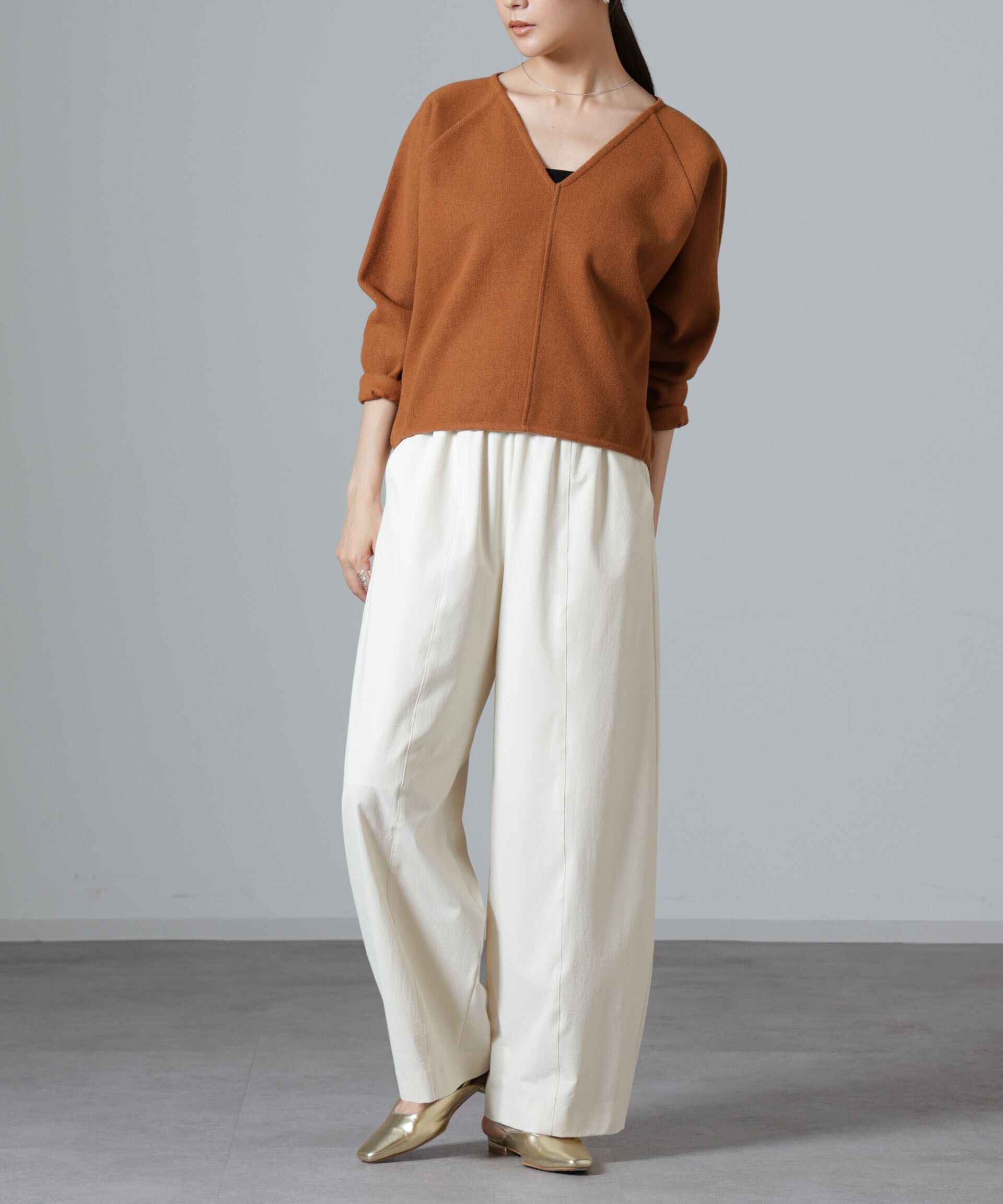 nano･universe「ウールライクニードルパンチプルオーバー(セットアップ可)」|Tシャツ・カットソー|