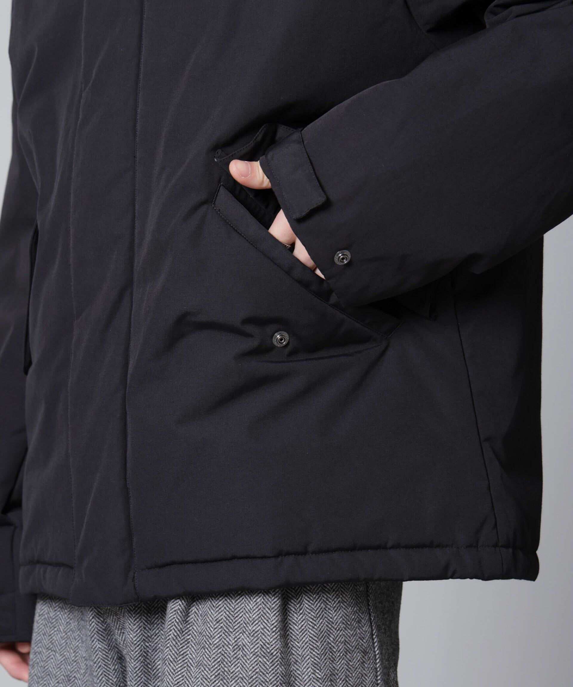 nano･universe「ミリタリー中綿ブルゾン」|ブルゾン・スタジャン|