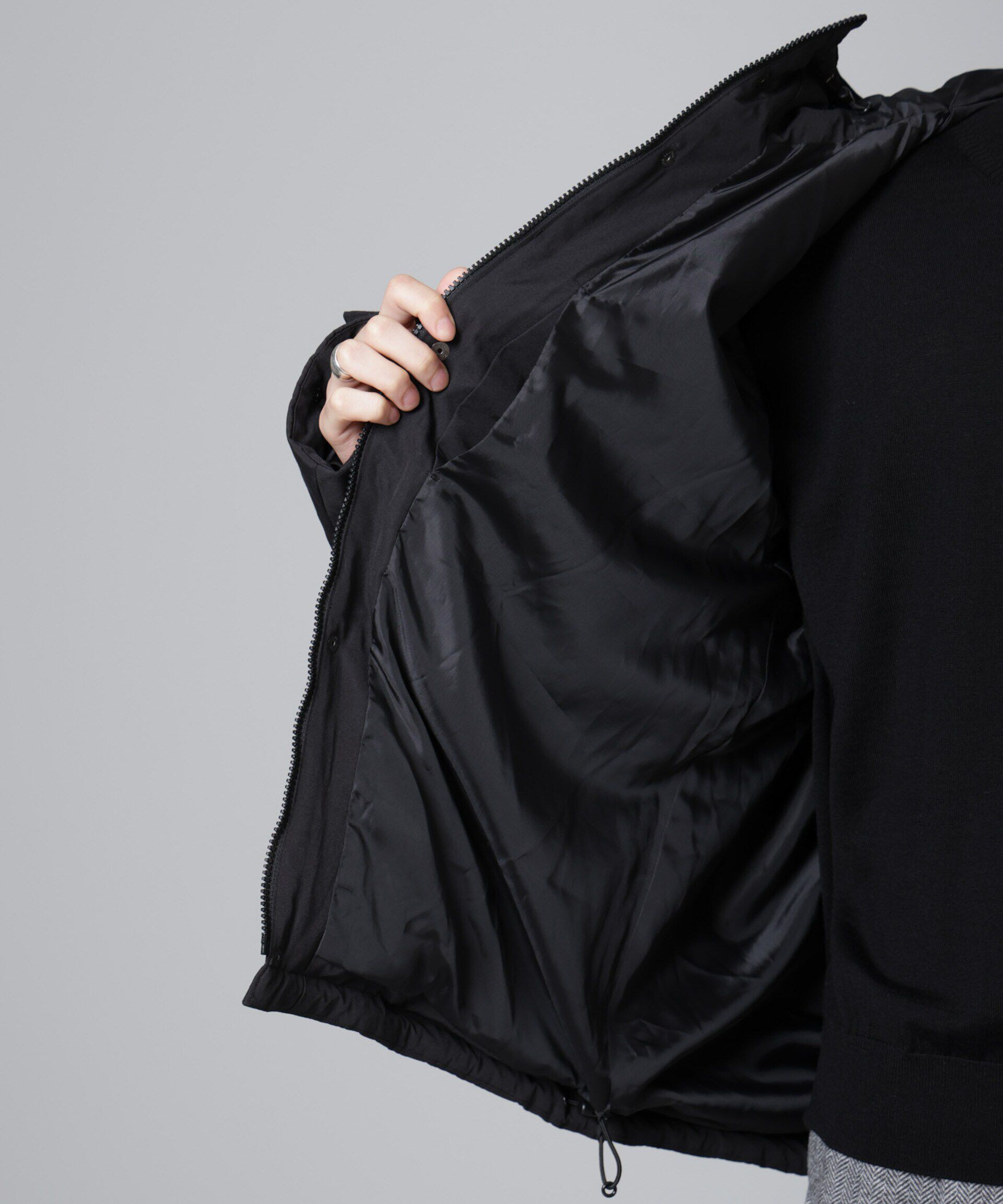 nano･universe「ミリタリー中綿ブルゾン」|ブルゾン・スタジャン|