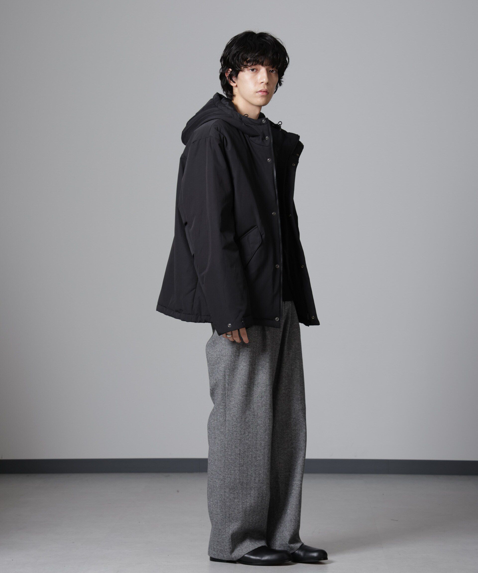 nano･universe「ミリタリー中綿ブルゾン」|ブルゾン・スタジャン|