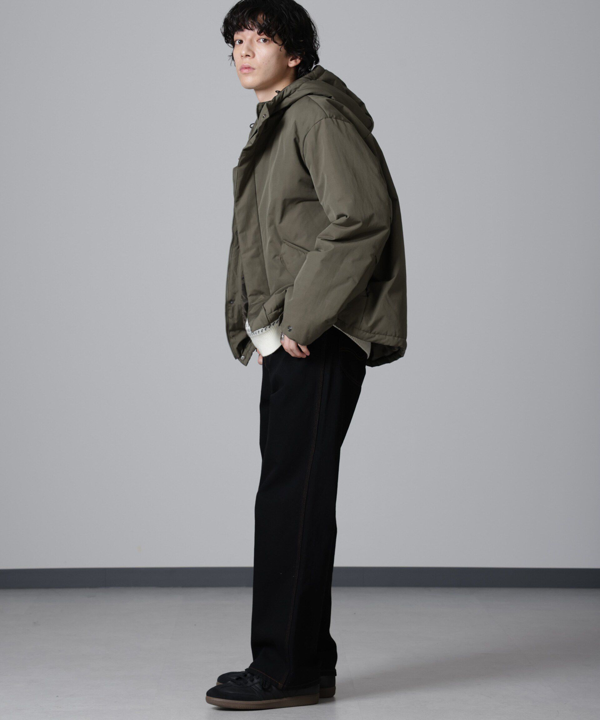 nano･universe「ミリタリー中綿ブルゾン」|ブルゾン・スタジャン|