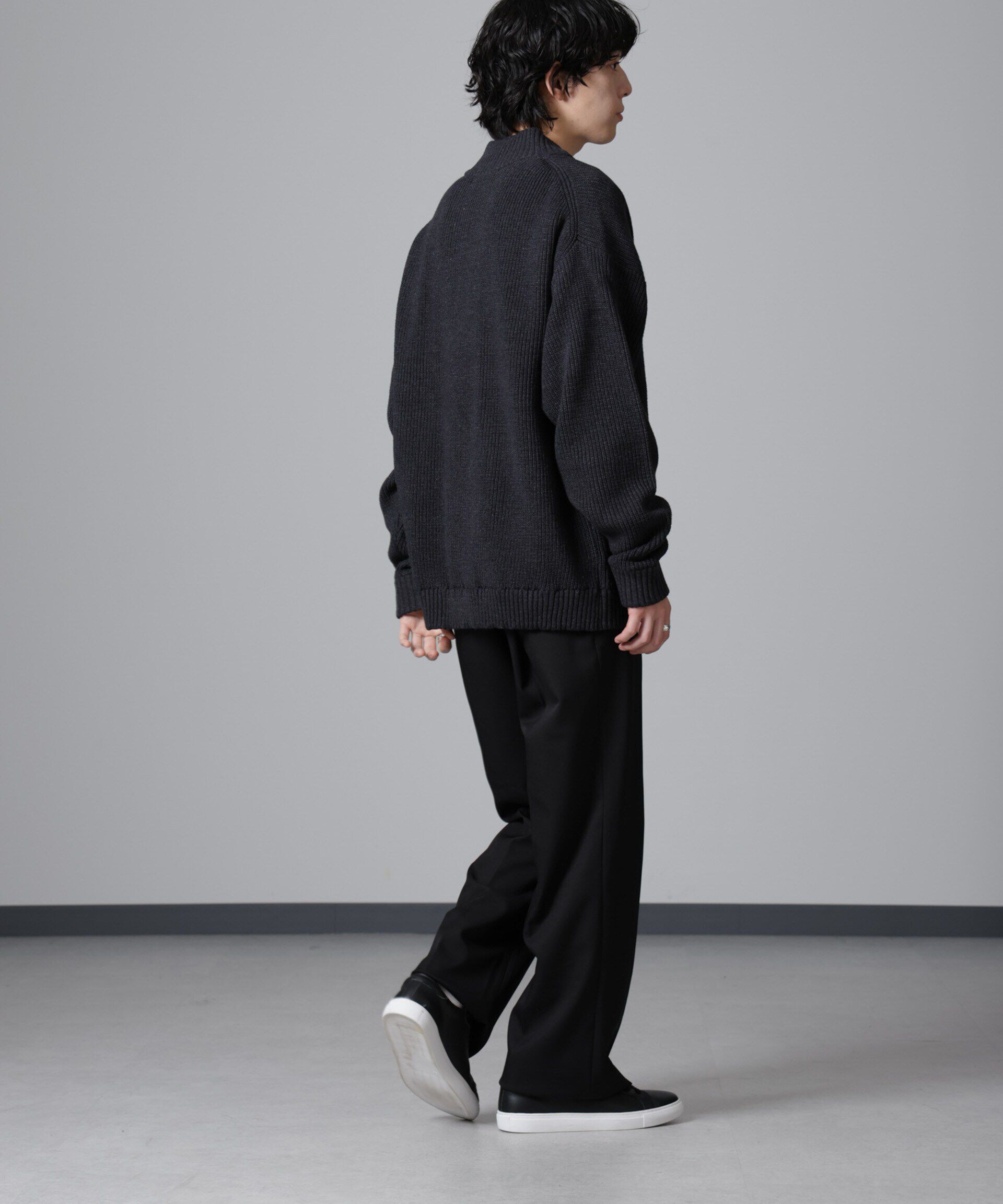 nano･universe「畔ニットハーフZIPプルオーバー」|ニット・セーター|