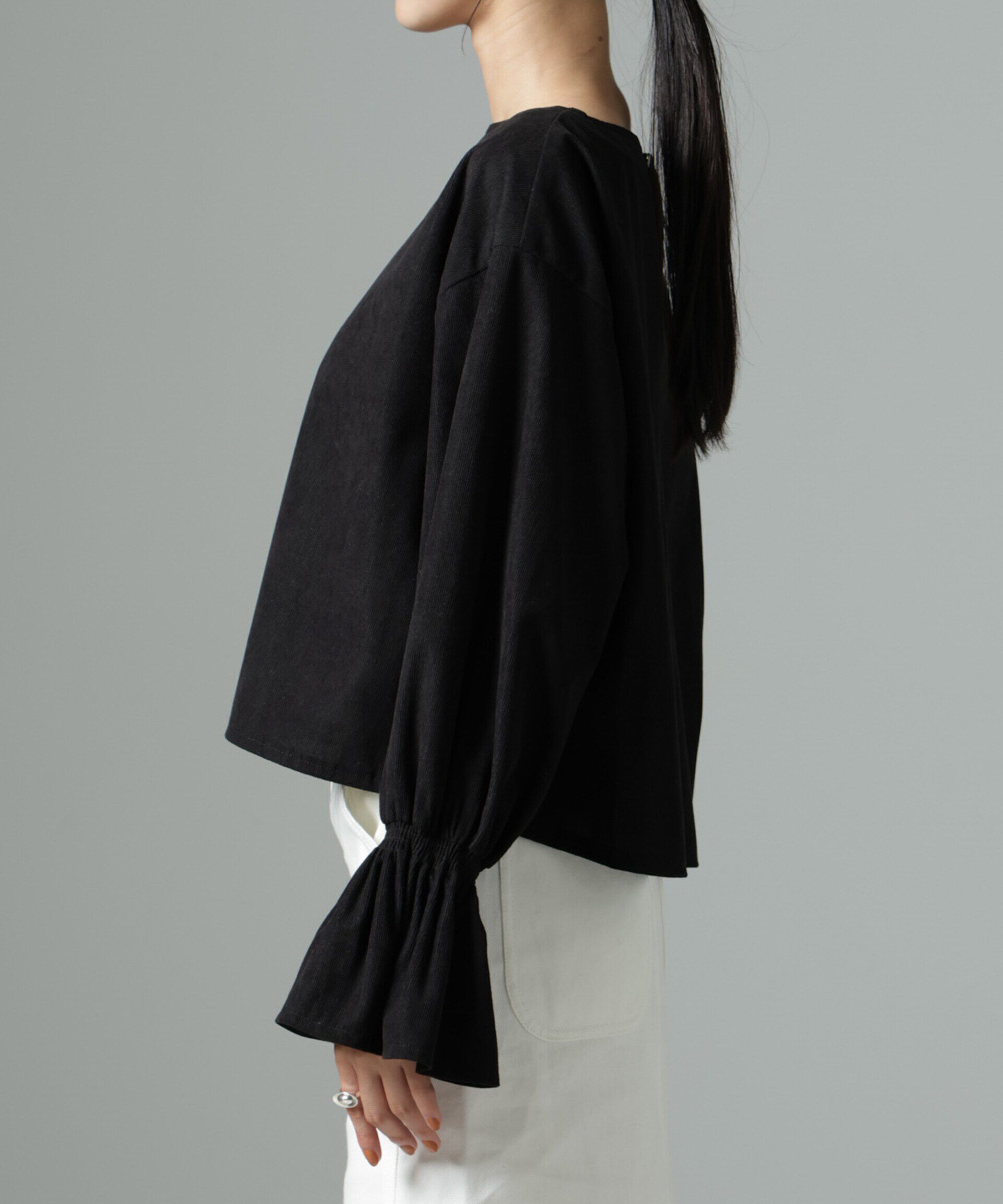 nano･universe「ﾏｲｸﾛｺｰﾙｷｬﾝﾃﾞｨｽﾘｰﾌﾞﾌﾟﾙｵｰﾊﾞｰﾌﾞﾗｳｽ(ｾｯ」|シャツ・ブラウス|