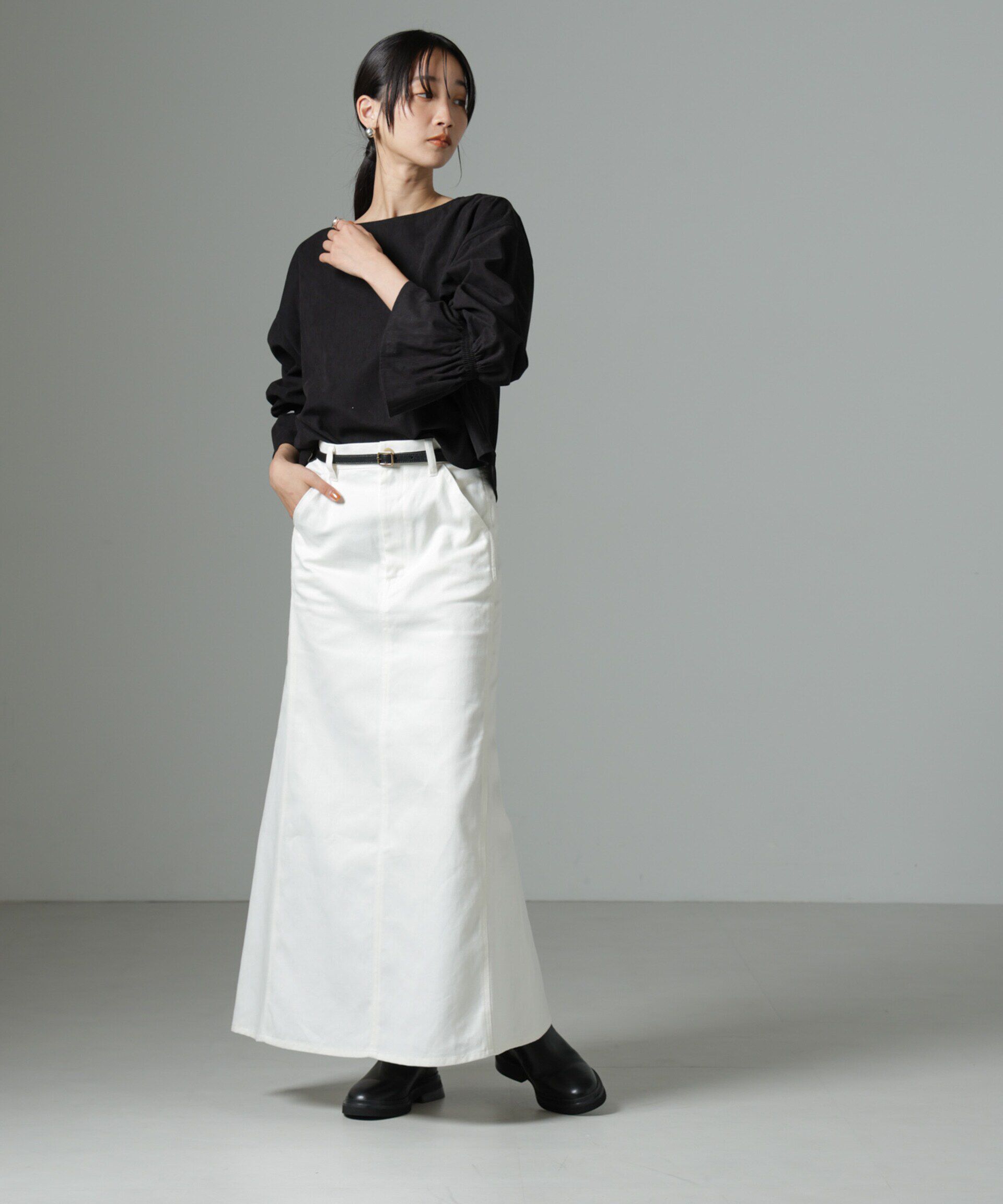 nano･universe「ﾏｲｸﾛｺｰﾙｷｬﾝﾃﾞｨｽﾘｰﾌﾞﾌﾟﾙｵｰﾊﾞｰﾌﾞﾗｳｽ(ｾｯ」|シャツ・ブラウス|