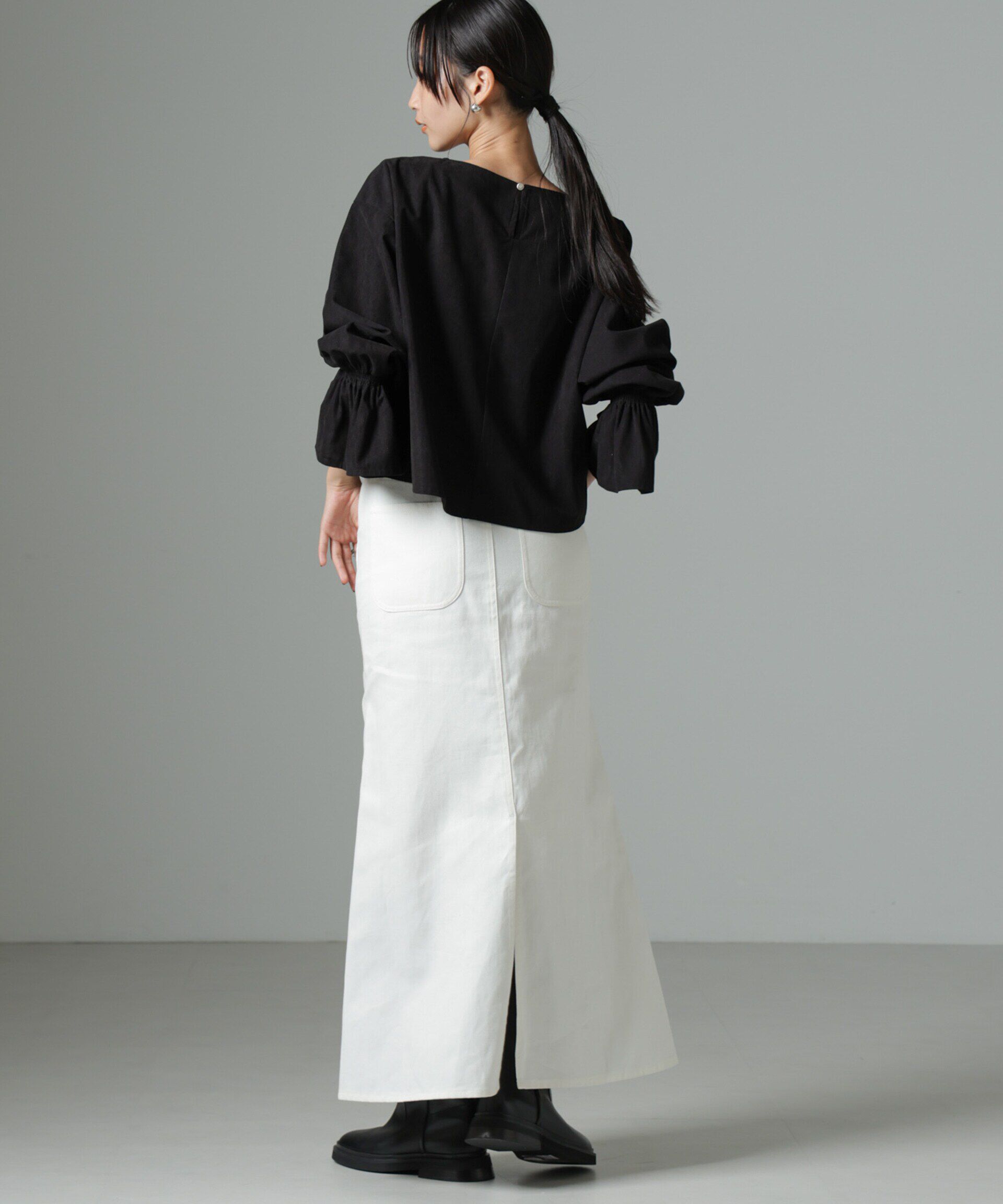 nano･universe「ﾏｲｸﾛｺｰﾙｷｬﾝﾃﾞｨｽﾘｰﾌﾞﾌﾟﾙｵｰﾊﾞｰﾌﾞﾗｳｽ(ｾｯ」|シャツ・ブラウス|