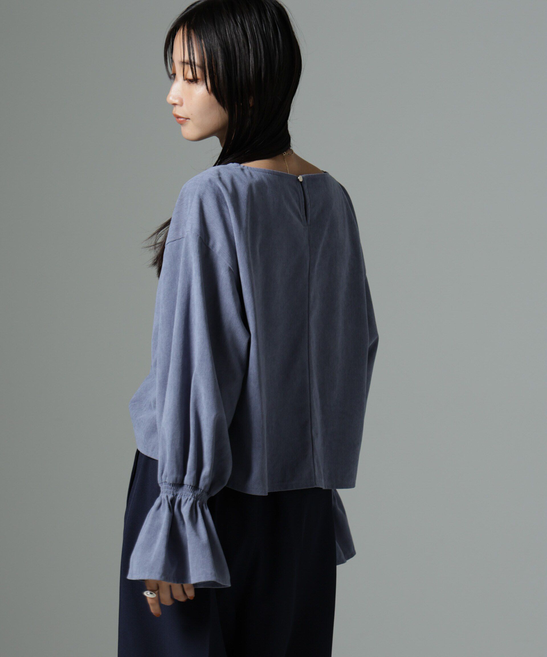 nano･universe「ﾏｲｸﾛｺｰﾙｷｬﾝﾃﾞｨｽﾘｰﾌﾞﾌﾟﾙｵｰﾊﾞｰﾌﾞﾗｳｽ(ｾｯ」|シャツ・ブラウス|