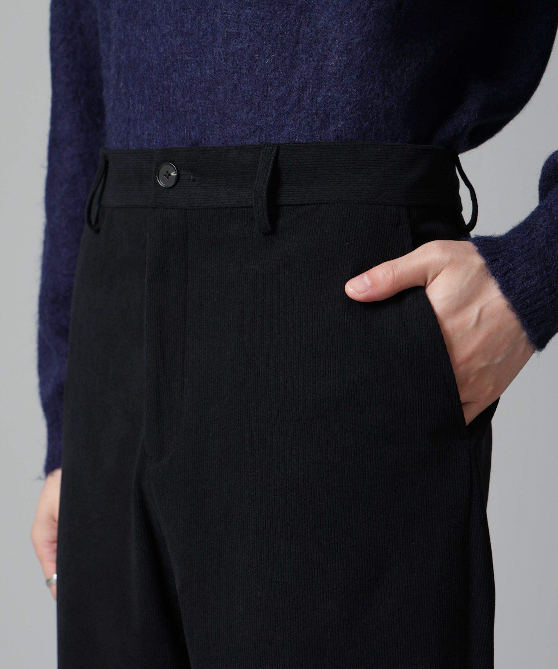 nano･universe「モヘヤブレンド起毛クルーネックニット」|ニット・セーター|