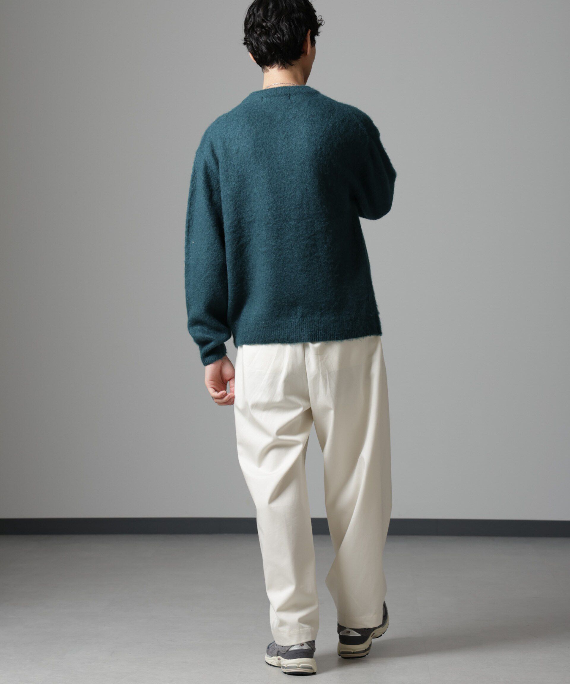 nano･universe「モヘヤブレンド起毛クルーネックニット」|ニット・セーター|