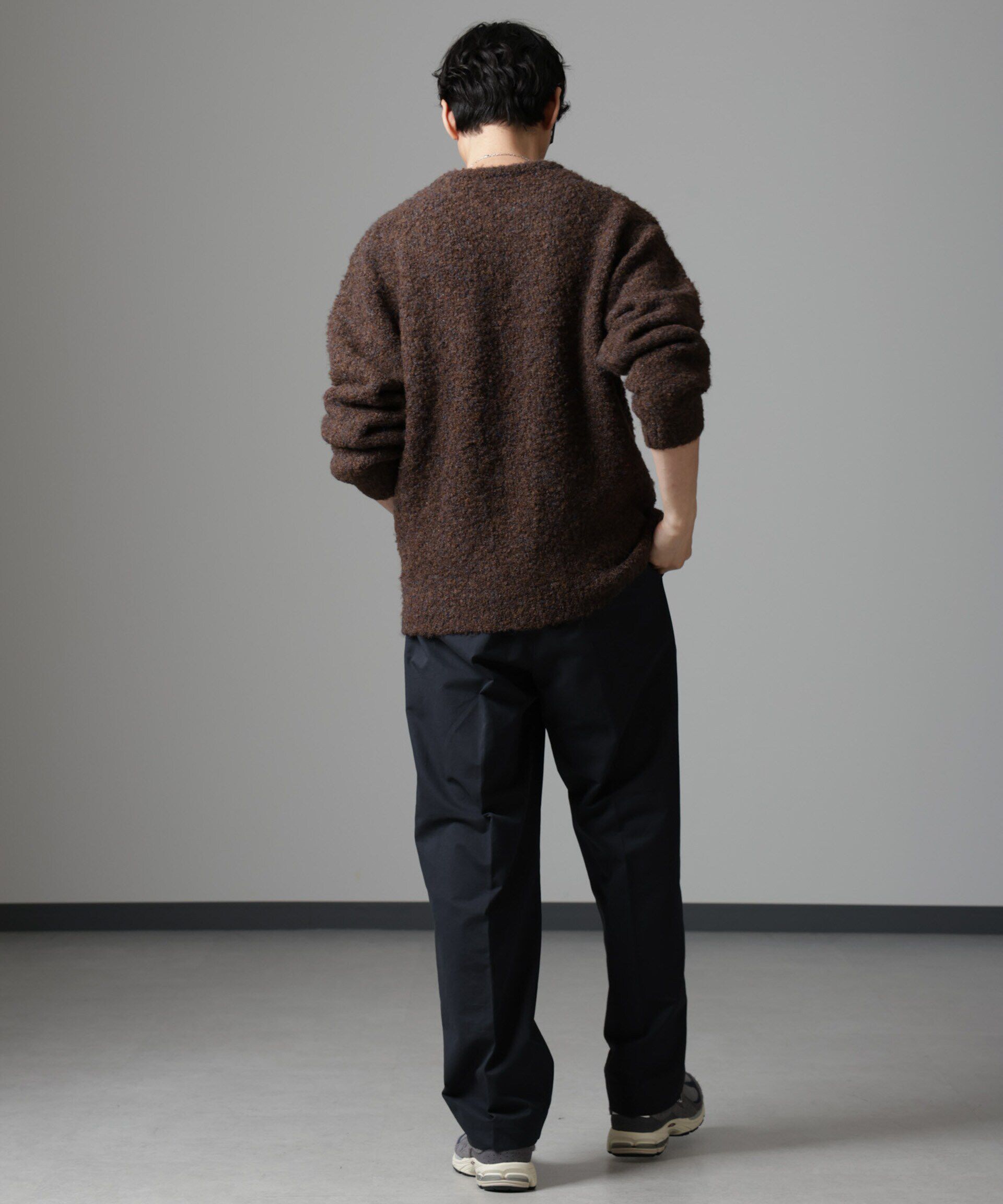 nano･universe「ウールミックスブークレニット」|ニット・セーター|