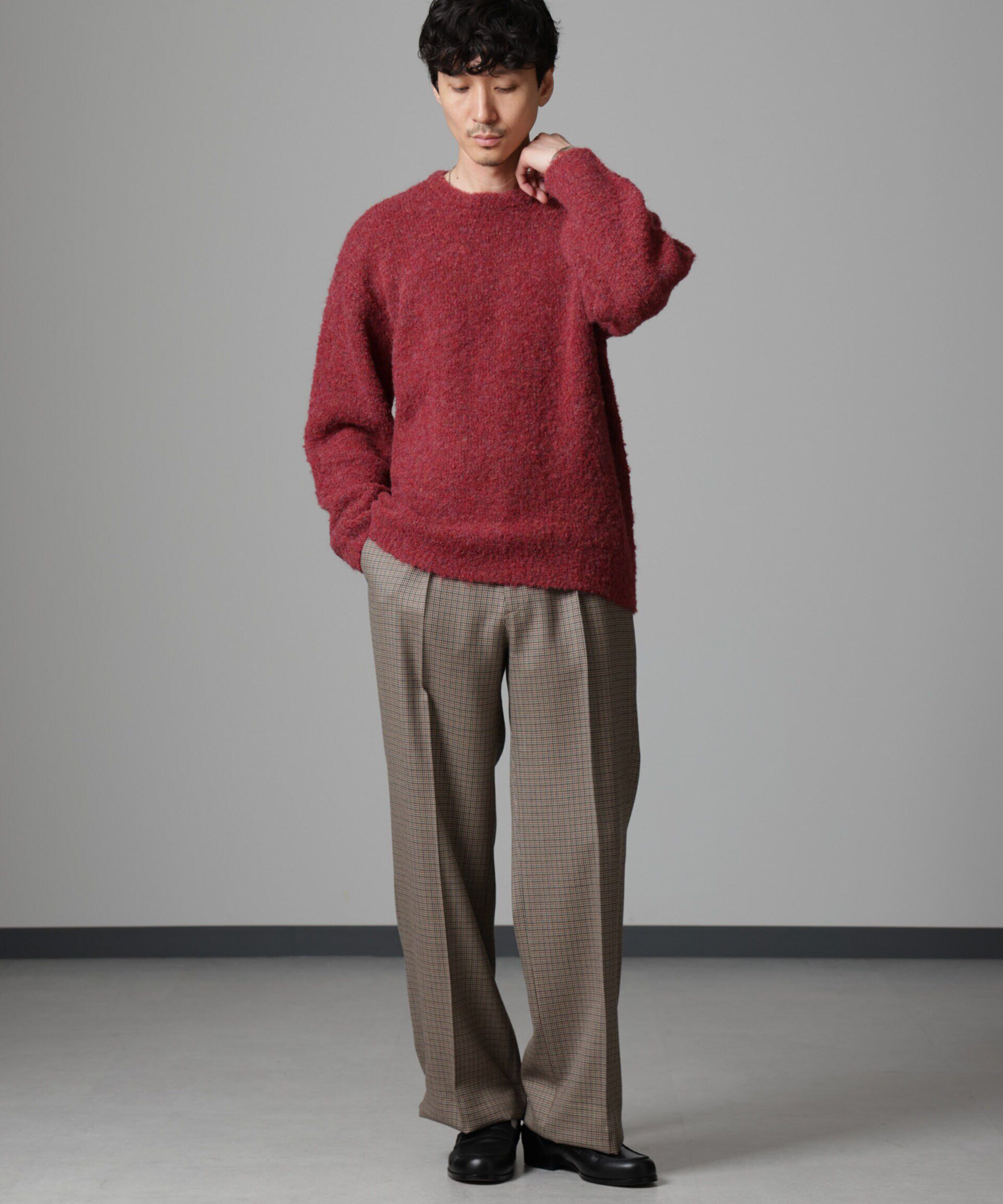 nano･universe「ウールミックスブークレニット」|ニット・セーター|