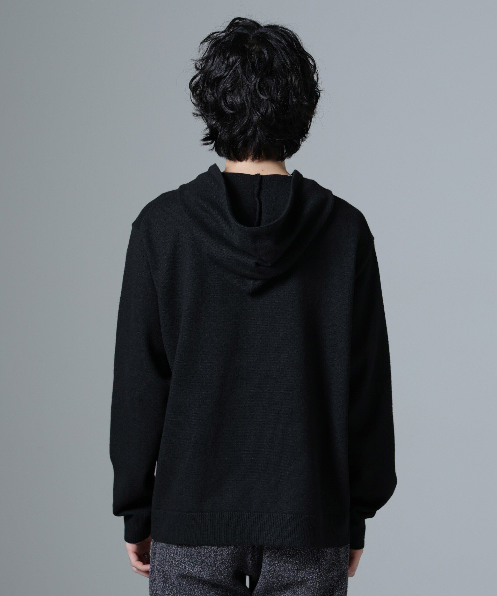 nano･universe「天竺編みニットパーカー」|ニット・セーター|