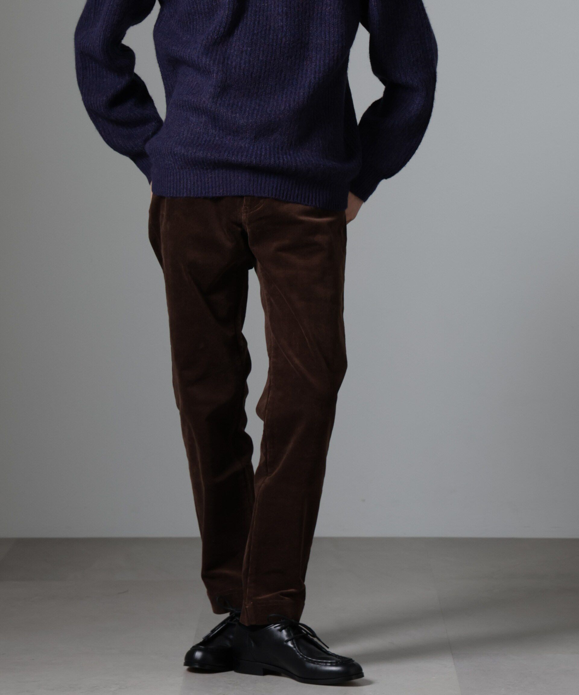 nano･universe「5Pコーデュロイパンツ」|チノ|ブラウン