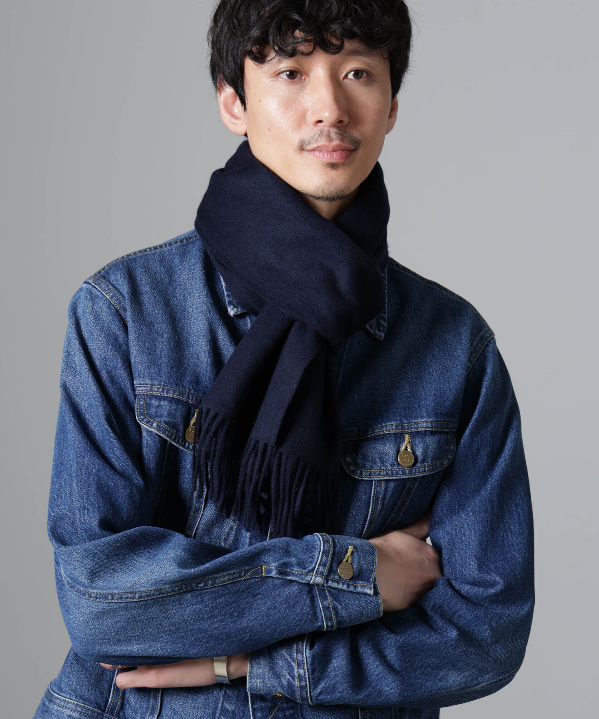 nano･universe「アソートウールマフラー」|マフラー|ネイビー