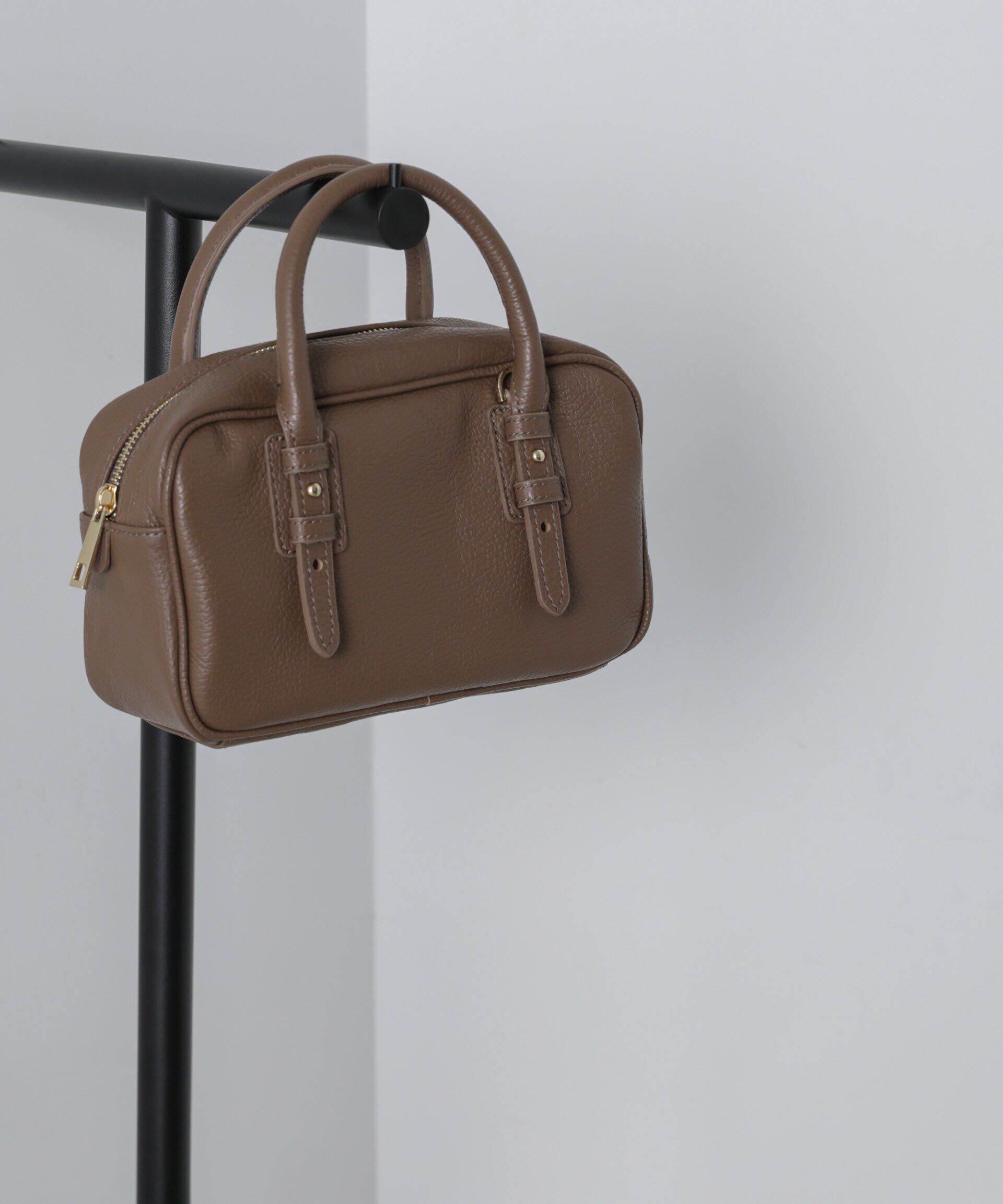 nano･universe「MARCO BIANCHINI/2WAY レザーミニボストンバッグ」|ショルダー・メッセンジャー|ブラウン