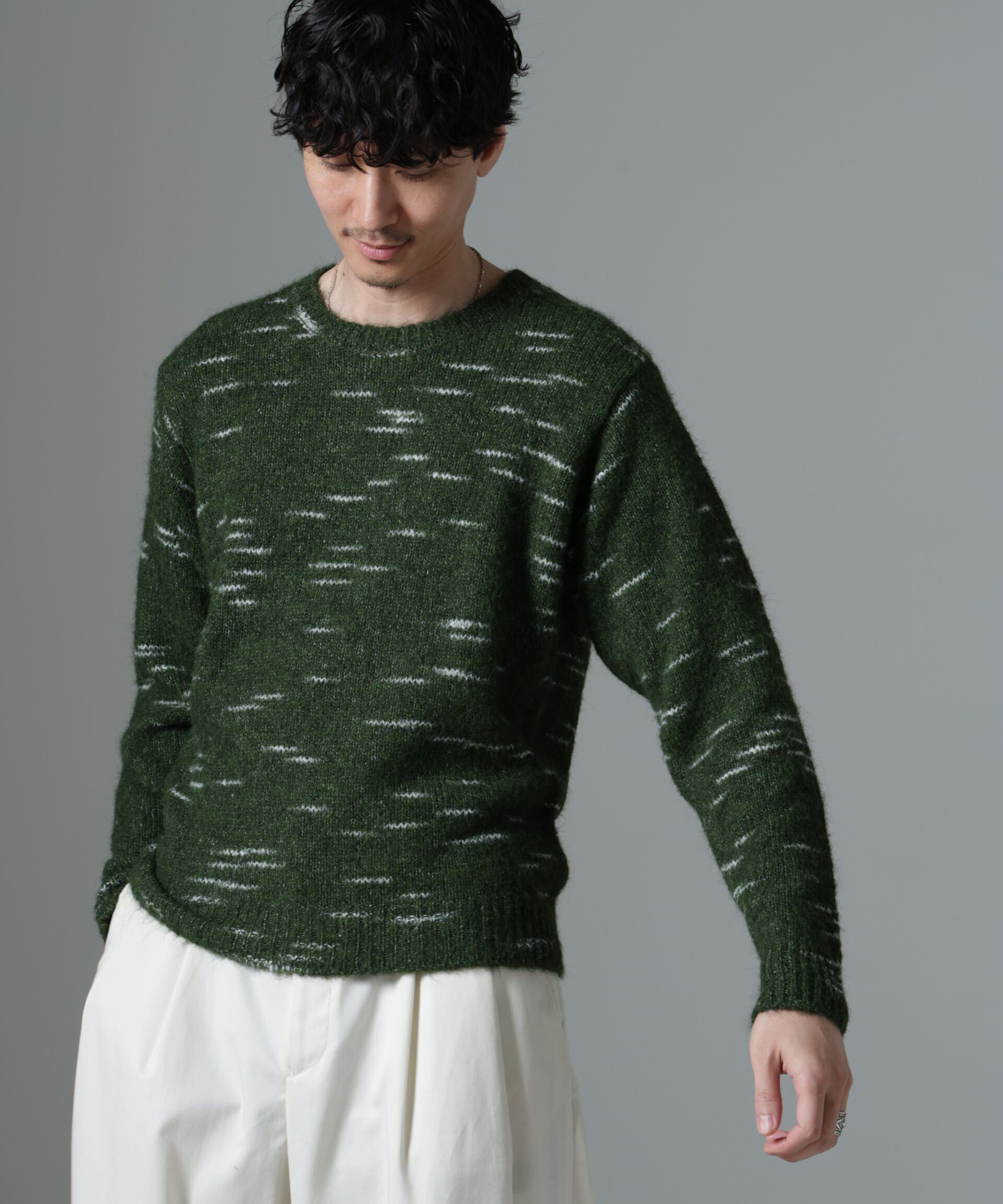 nano･universe「ノイズカモニット」|ニット・セーター|