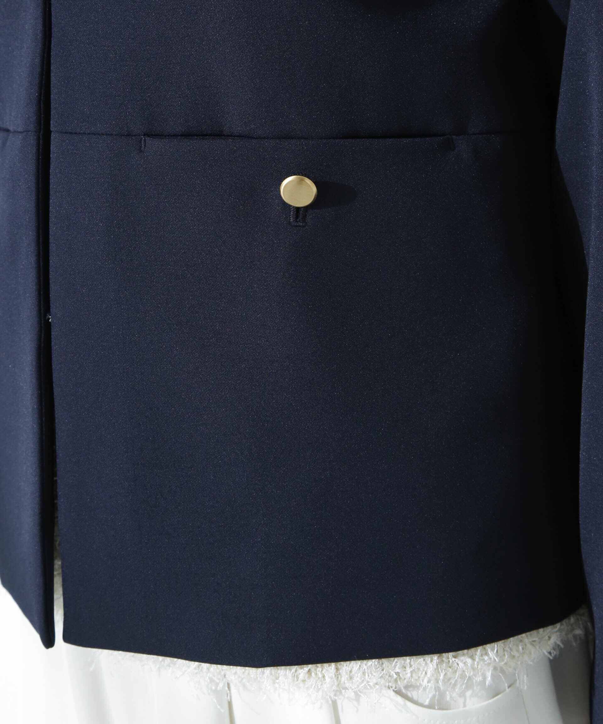 nano･universe「デイリーファンクション ノーカラージャケット(セットアップ可)」|テーラードジャケット|