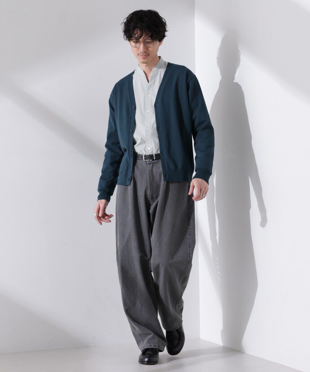 nano･universe「プレーティングスタンダードカーディガン」|ニット・セーター|