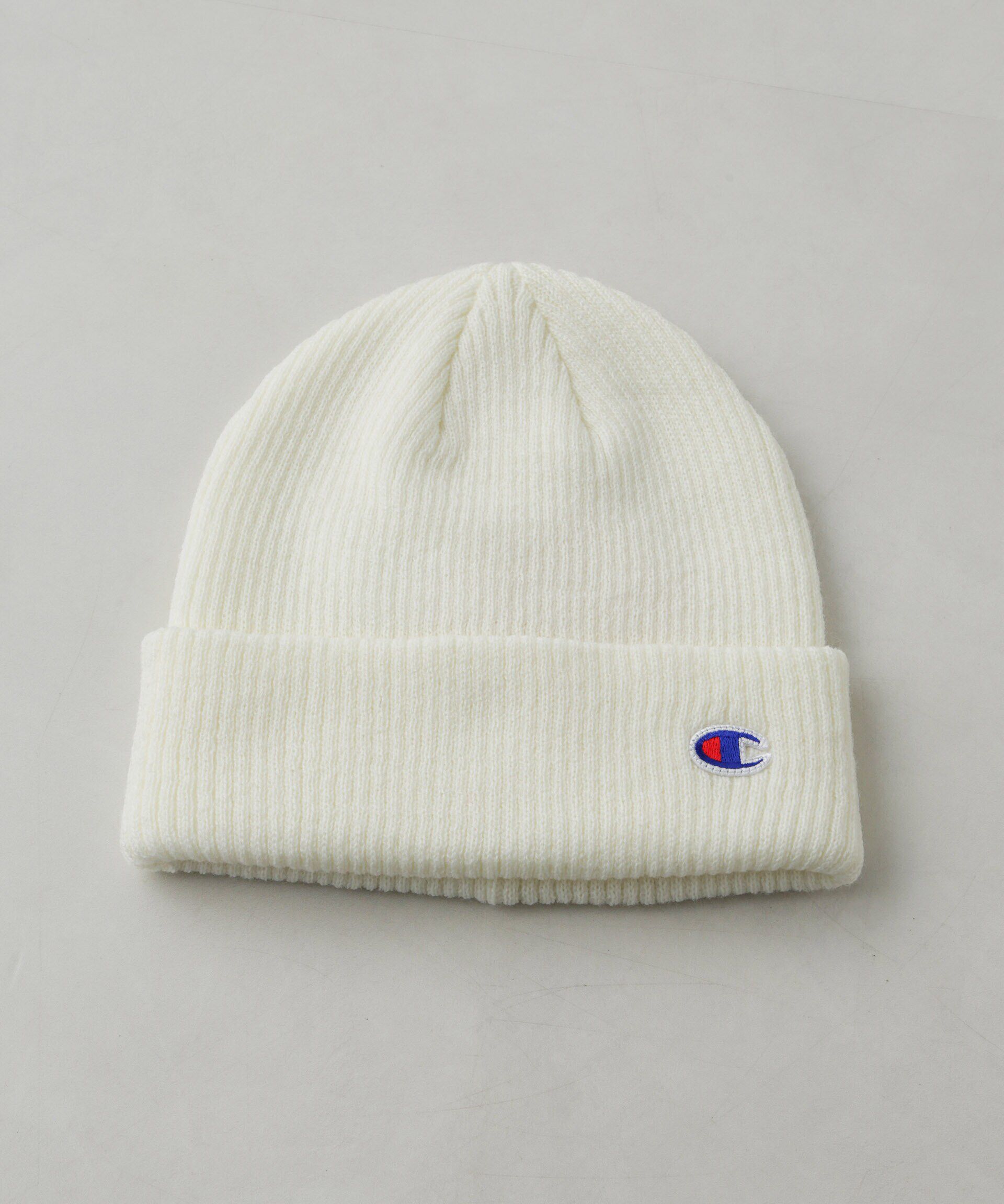 nano･universe「Champion/アクリルニットワッチ」|キャップ・キャスケット|オフホワイト1