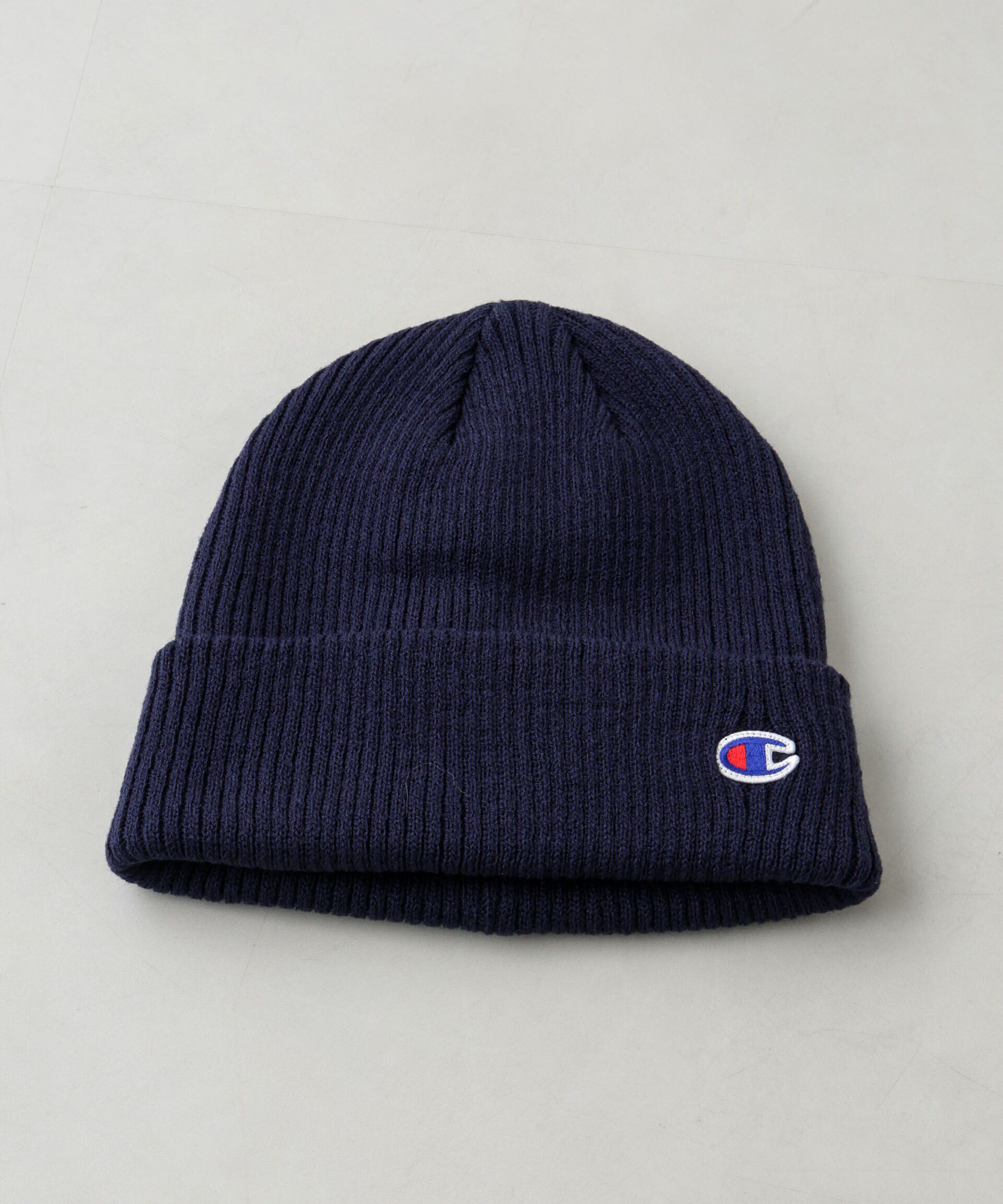 nano･universe「Champion/アクリルニットワッチ」|キャップ・キャスケット|ネイビー