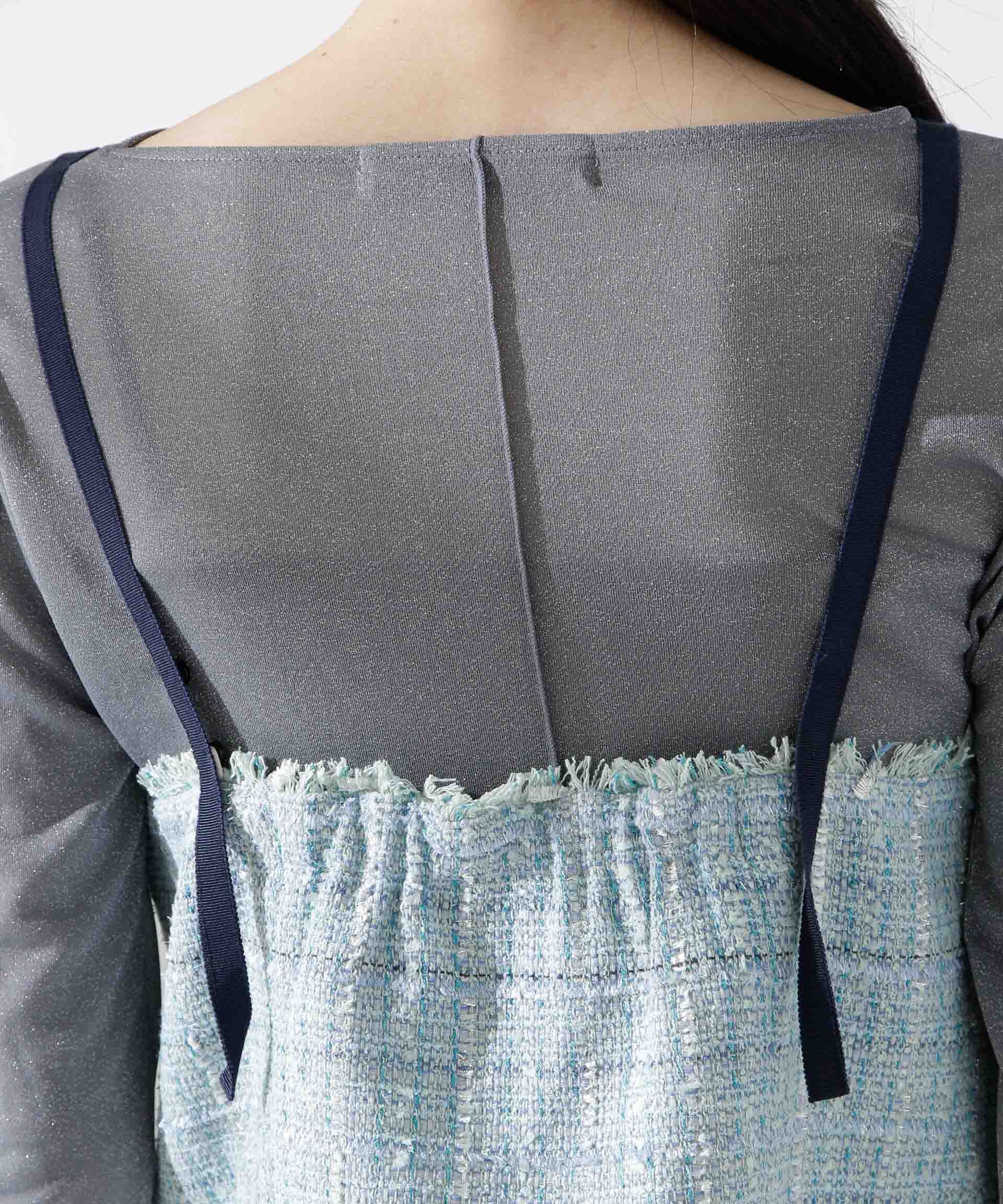 nano･universe「ツィードショートビスチェ」|シャツ・ブラウス|