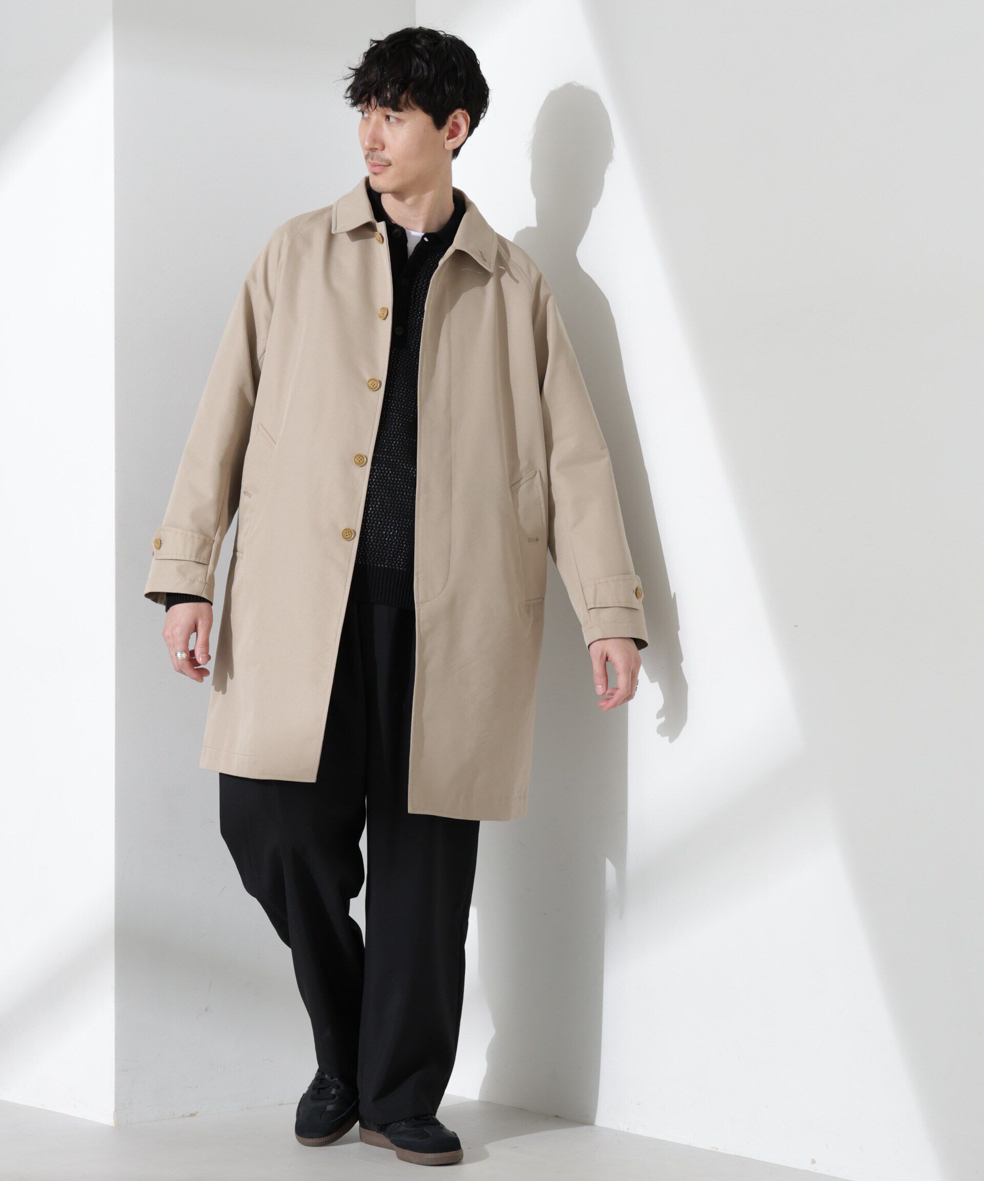 nano･universe「撥水ギャバラグランステンカラーコート」|その他|