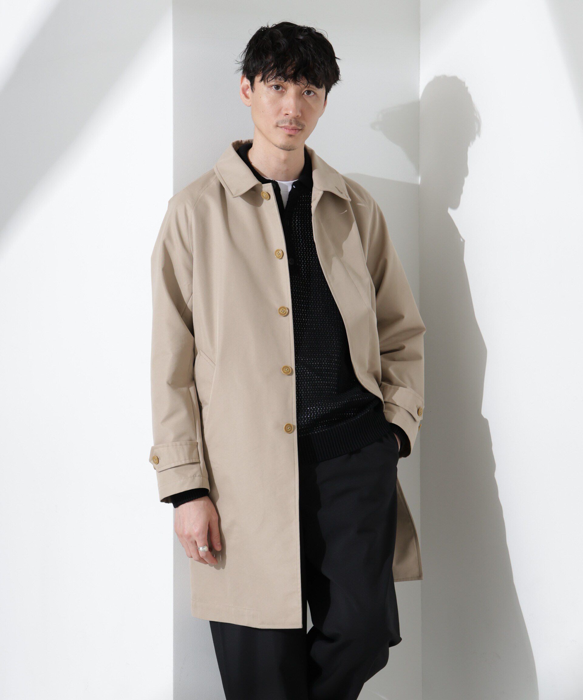 nano･universe「撥水ギャバラグランステンカラーコート」|その他|