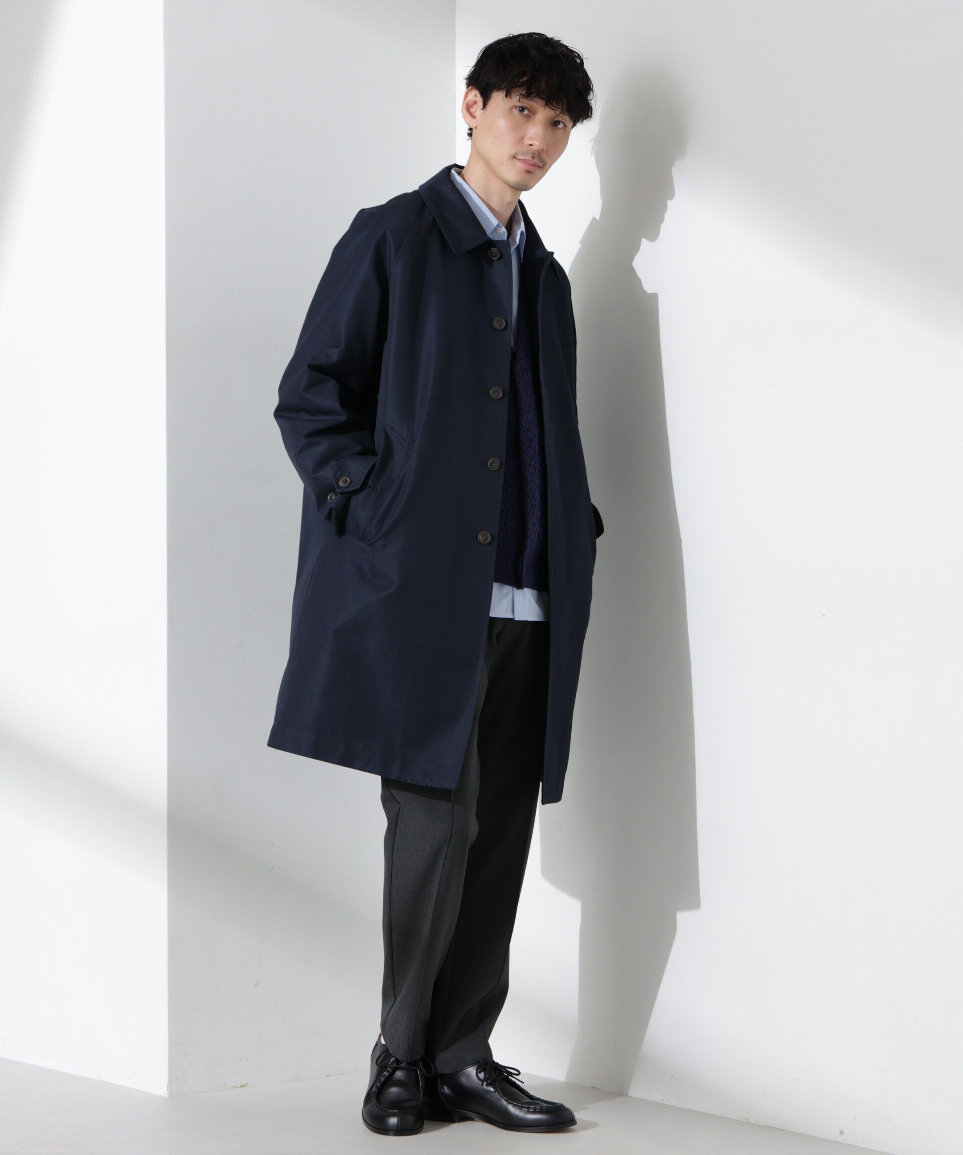 nano･universe「撥水ギャバラグランステンカラーコート」|その他|