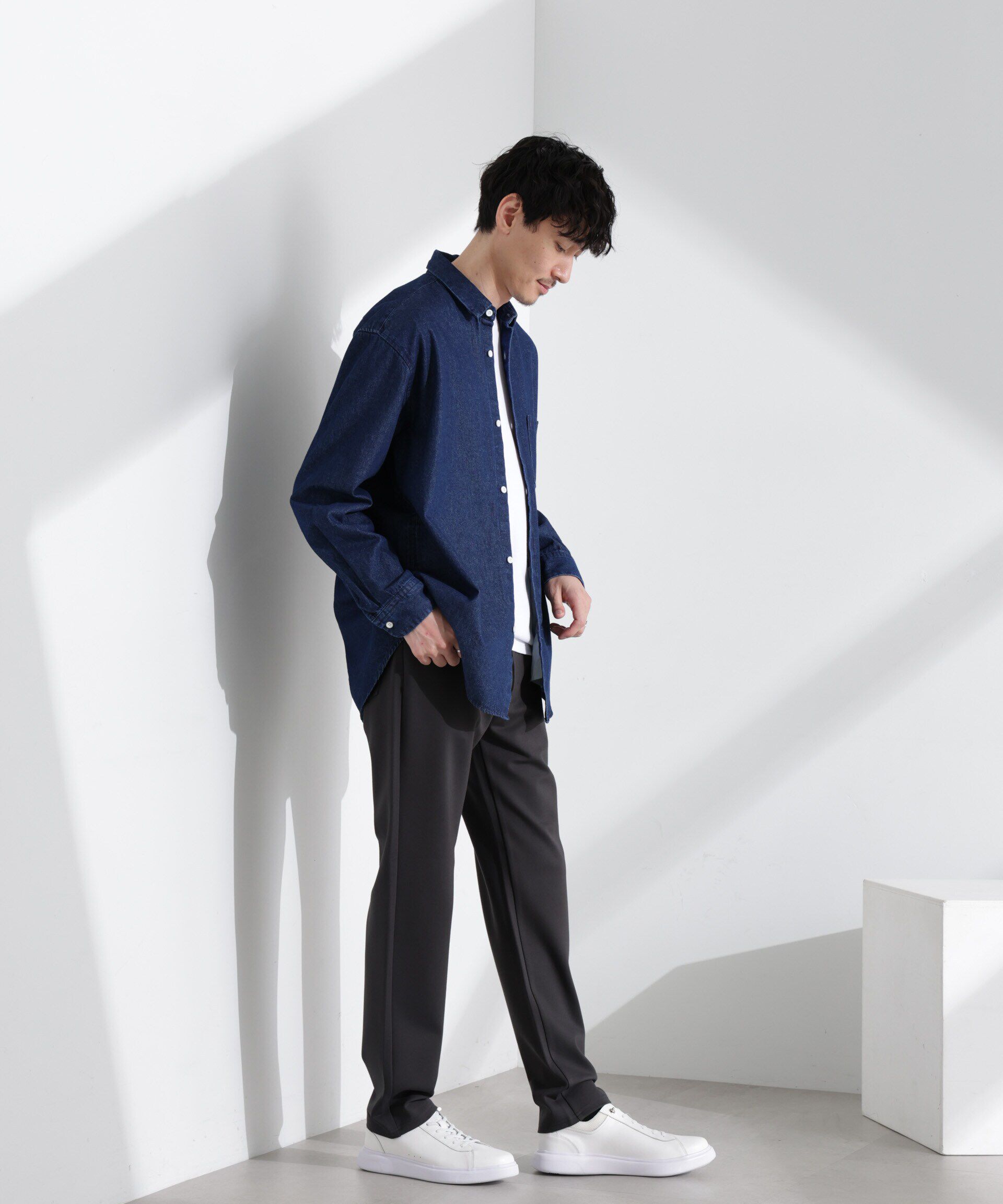 nano･universe「5P テーパードパンツ」|チノ|