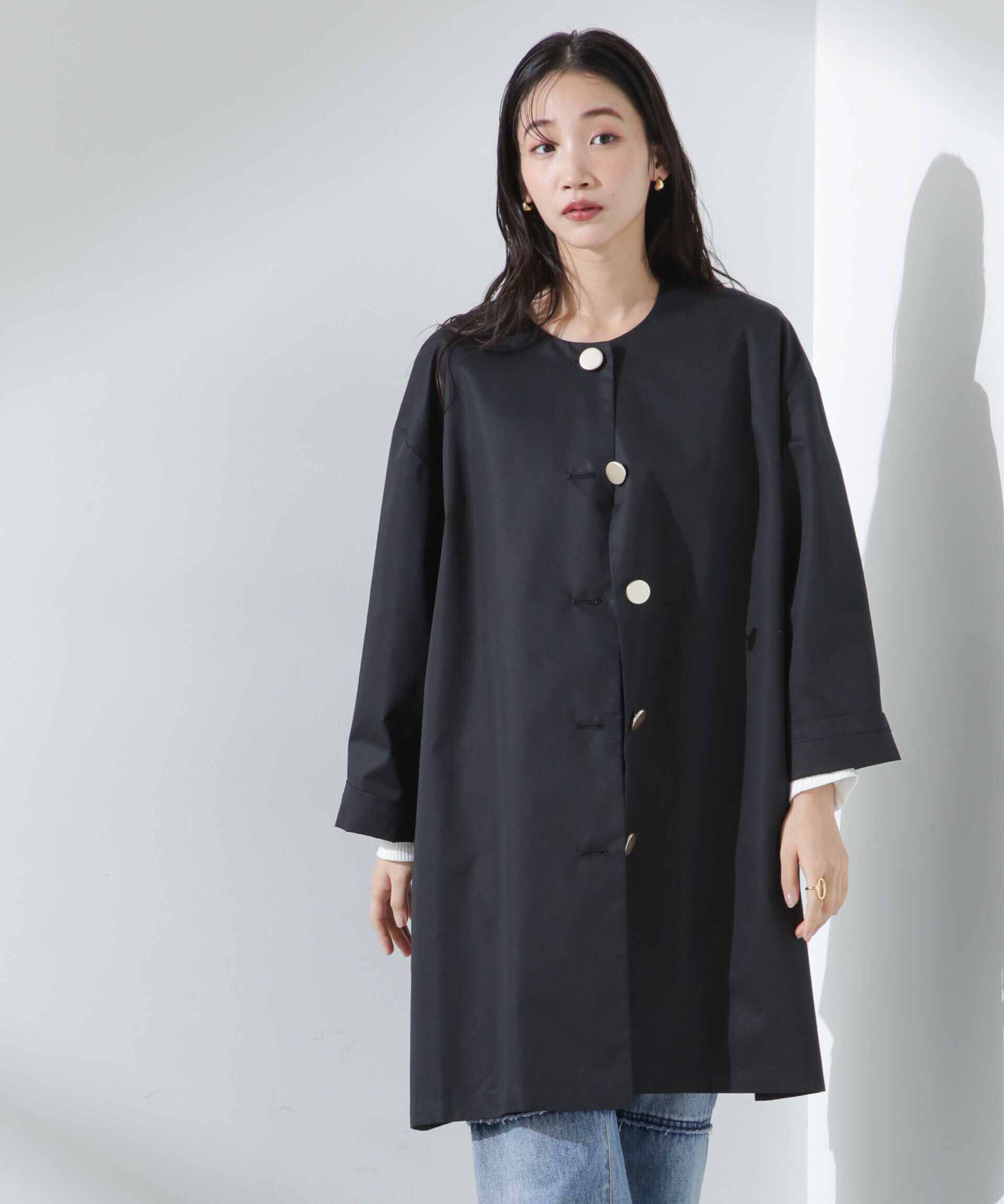 nano･universe「撥水&花粉ガードノーカラーコート」|その他|