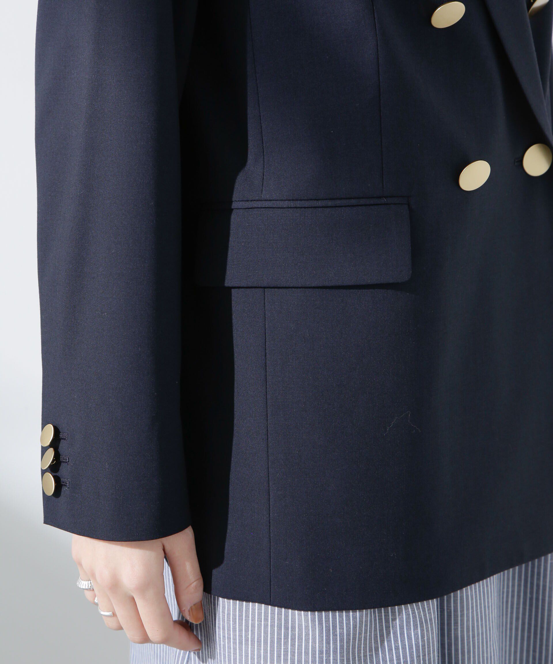 nano･universe「トロストレッチダブルジャケット(セットアップ可)」|テーラードジャケット|