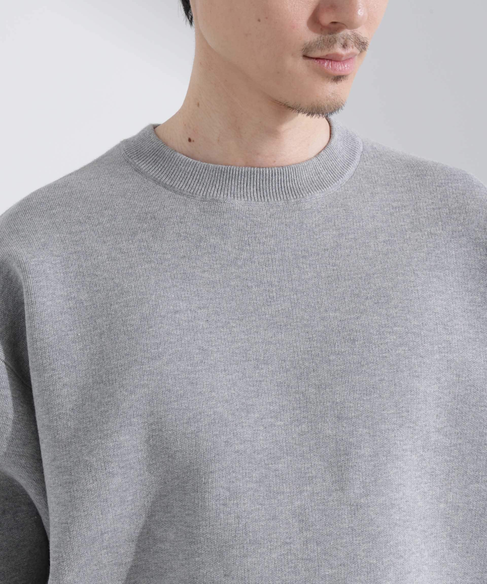 nano･universe「「大人のスウェット」スウェットライク接結クルーネックニット」|ニット・セーター|