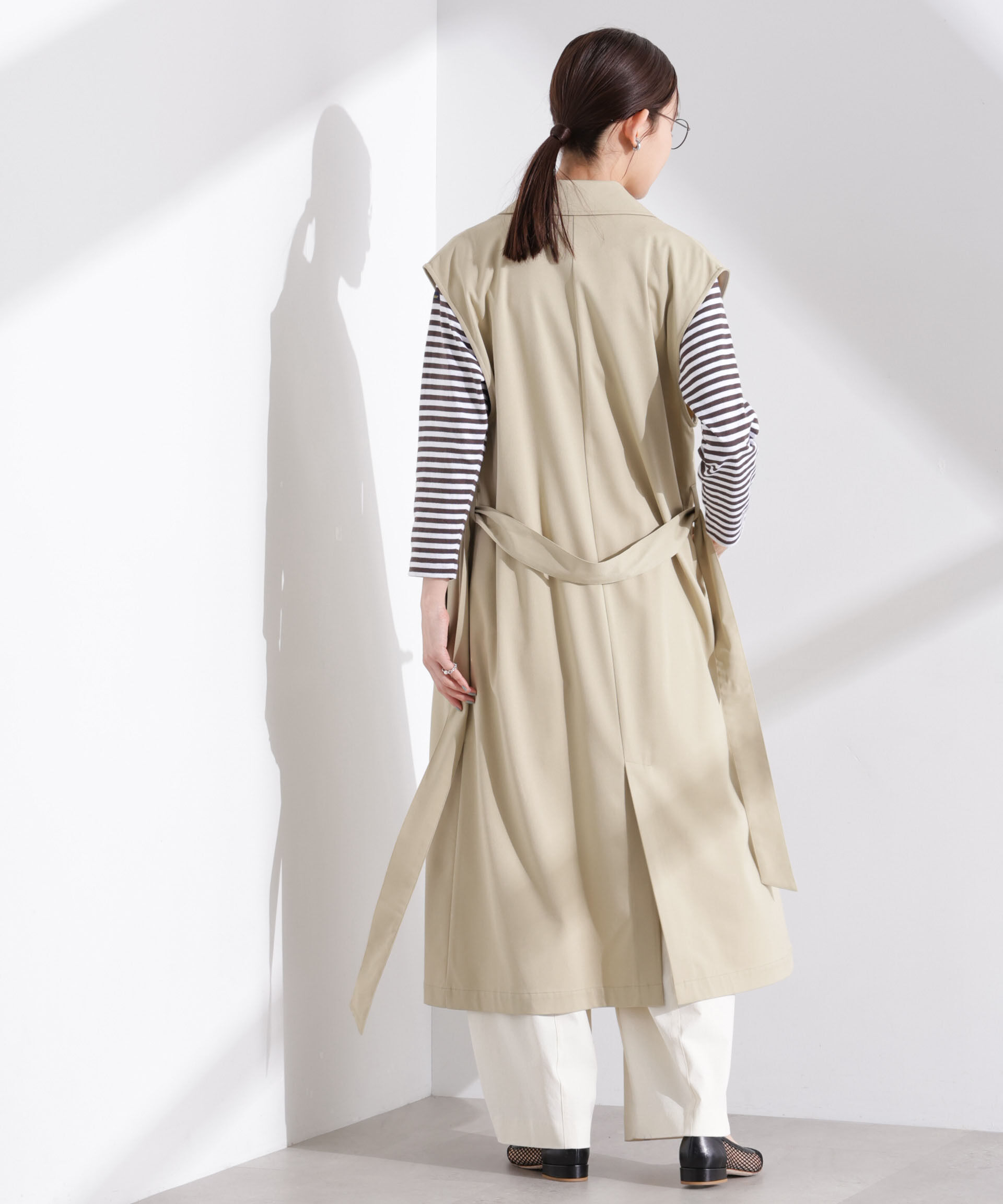 nano･universe「ダブルボタンロングジレ」|テーラードジャケット|