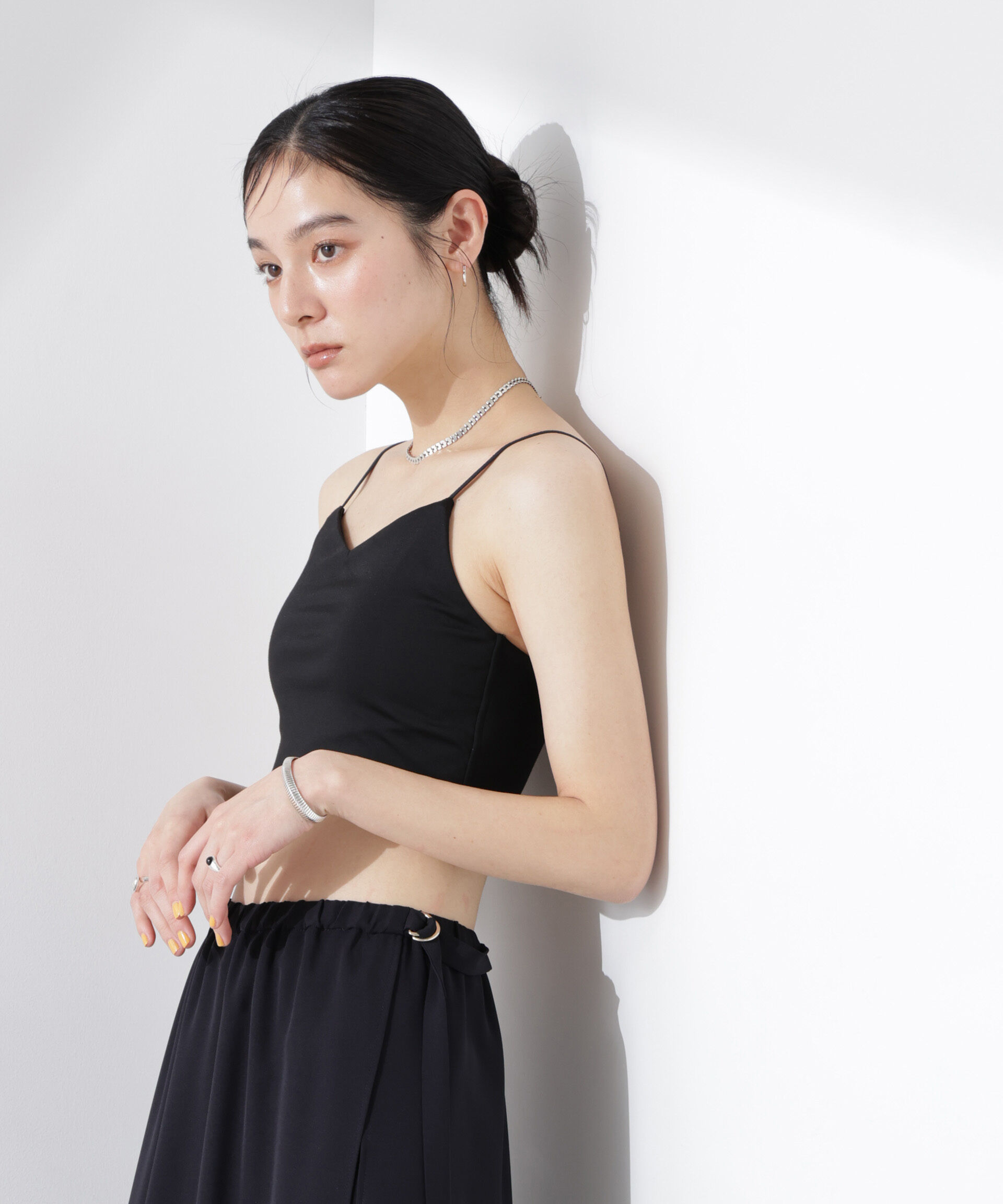 nano･universe「ストレッチポンチカップ付きブラトップキャミソール」|Tシャツ・カットソー|