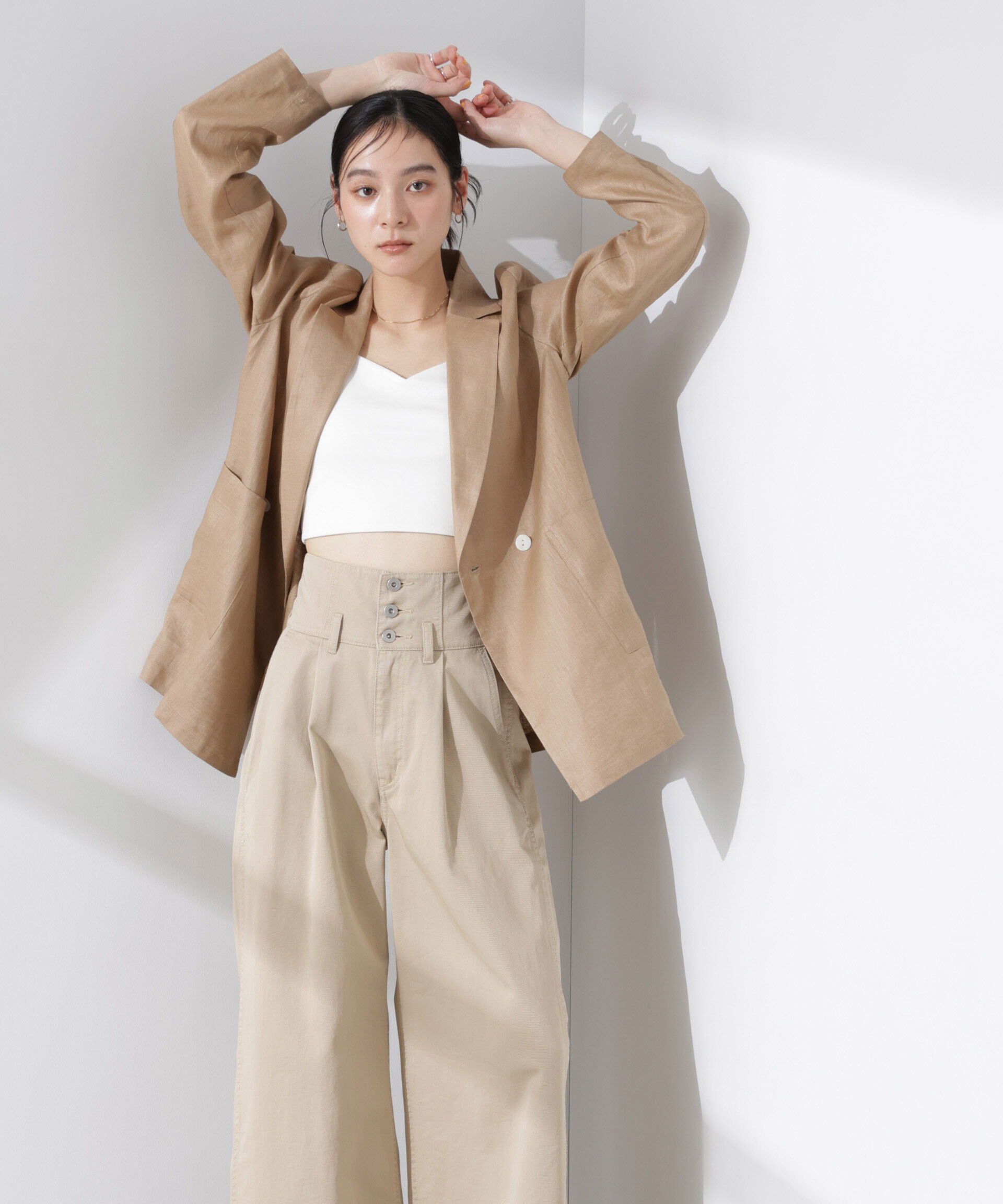 nano･universe「ストレッチポンチカップ付きブラトップキャミソール」|Tシャツ・カットソー|