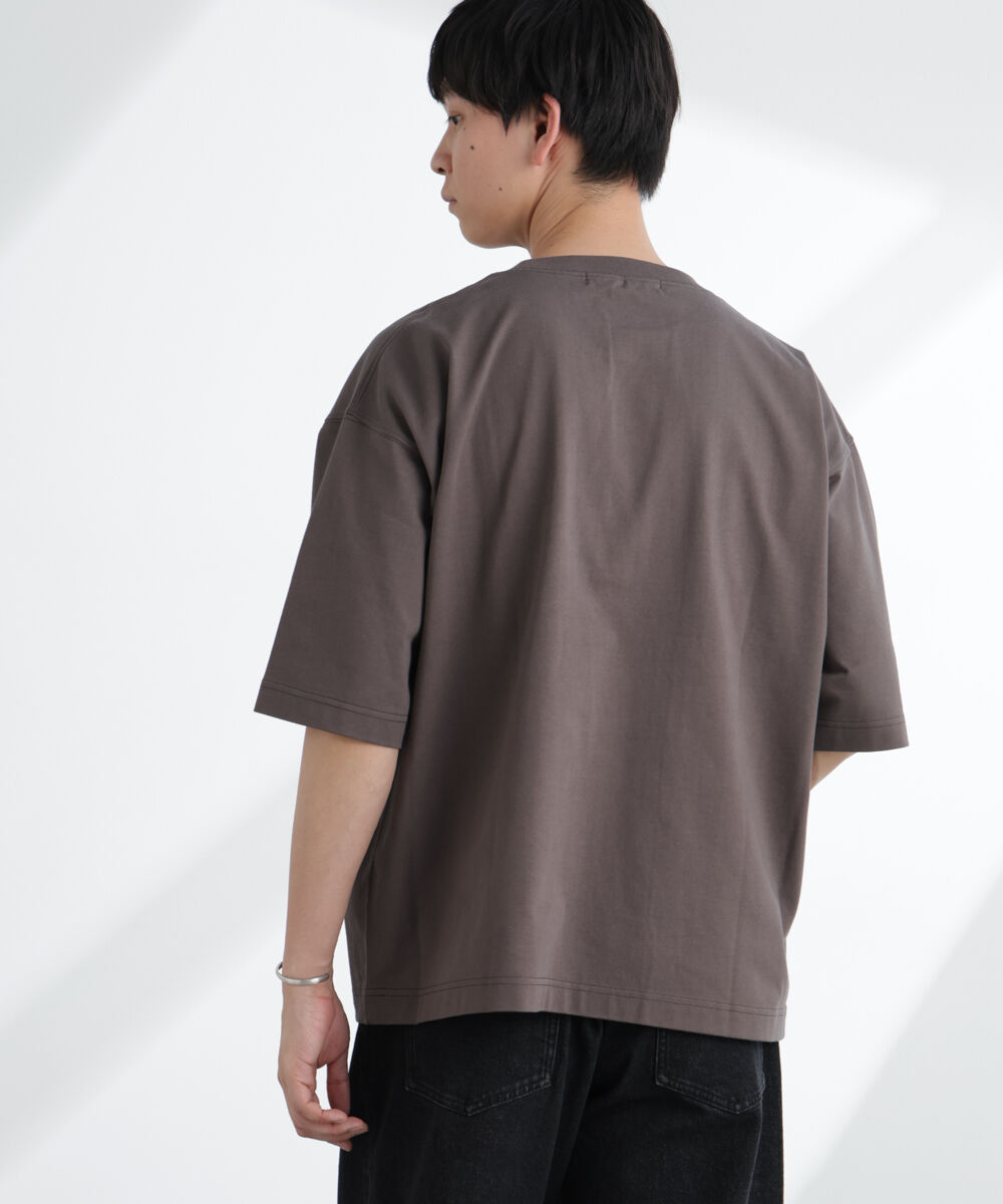 nano･universe「ヘビーウェイトワイドTシャツ 半袖」|Tシャツ・カットソー|