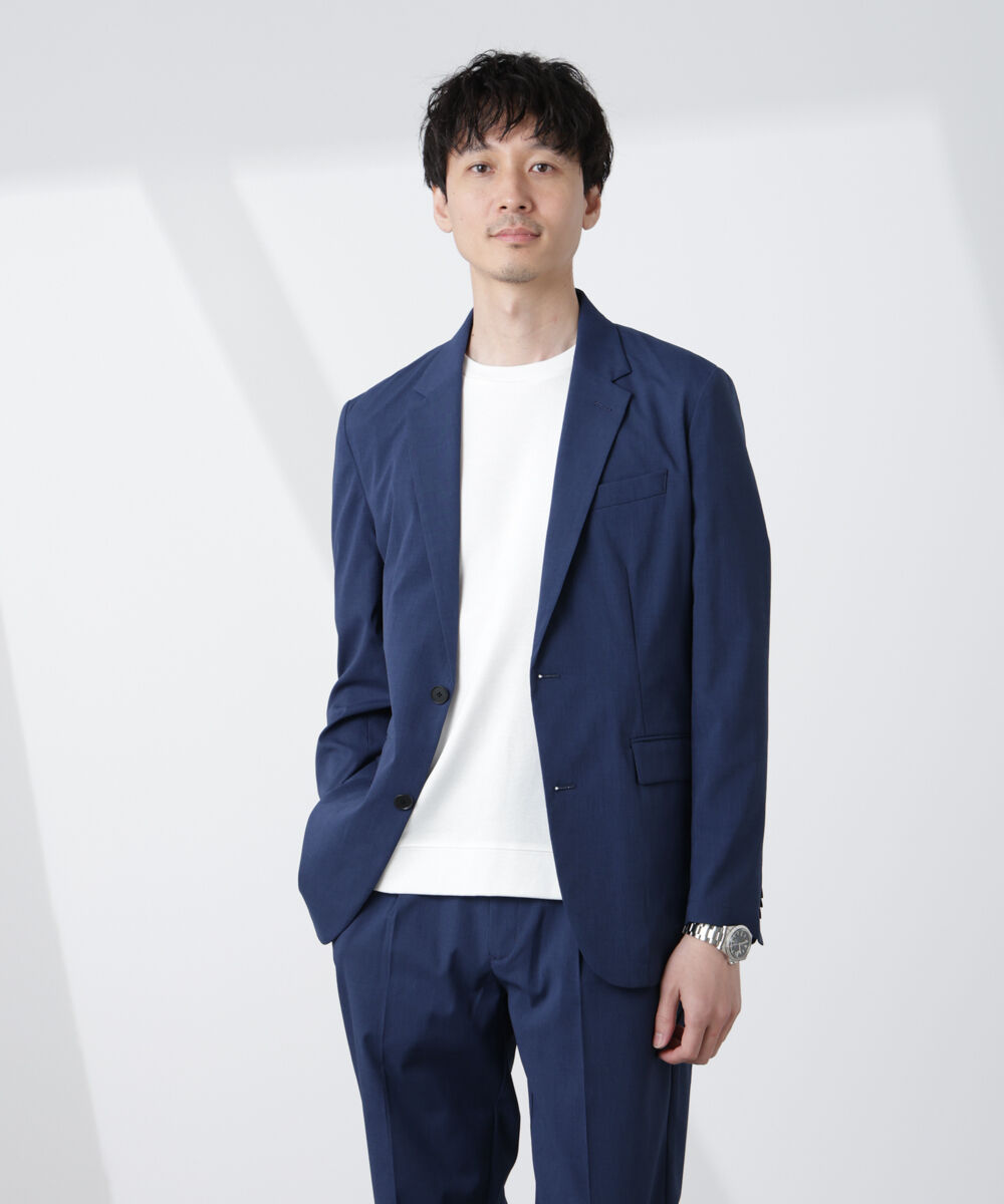 nano･universe「｢Damerino｣TEXBRID(R)&times;ECOBLUEトロストレッチセットアップ」|スーツ|ブルー