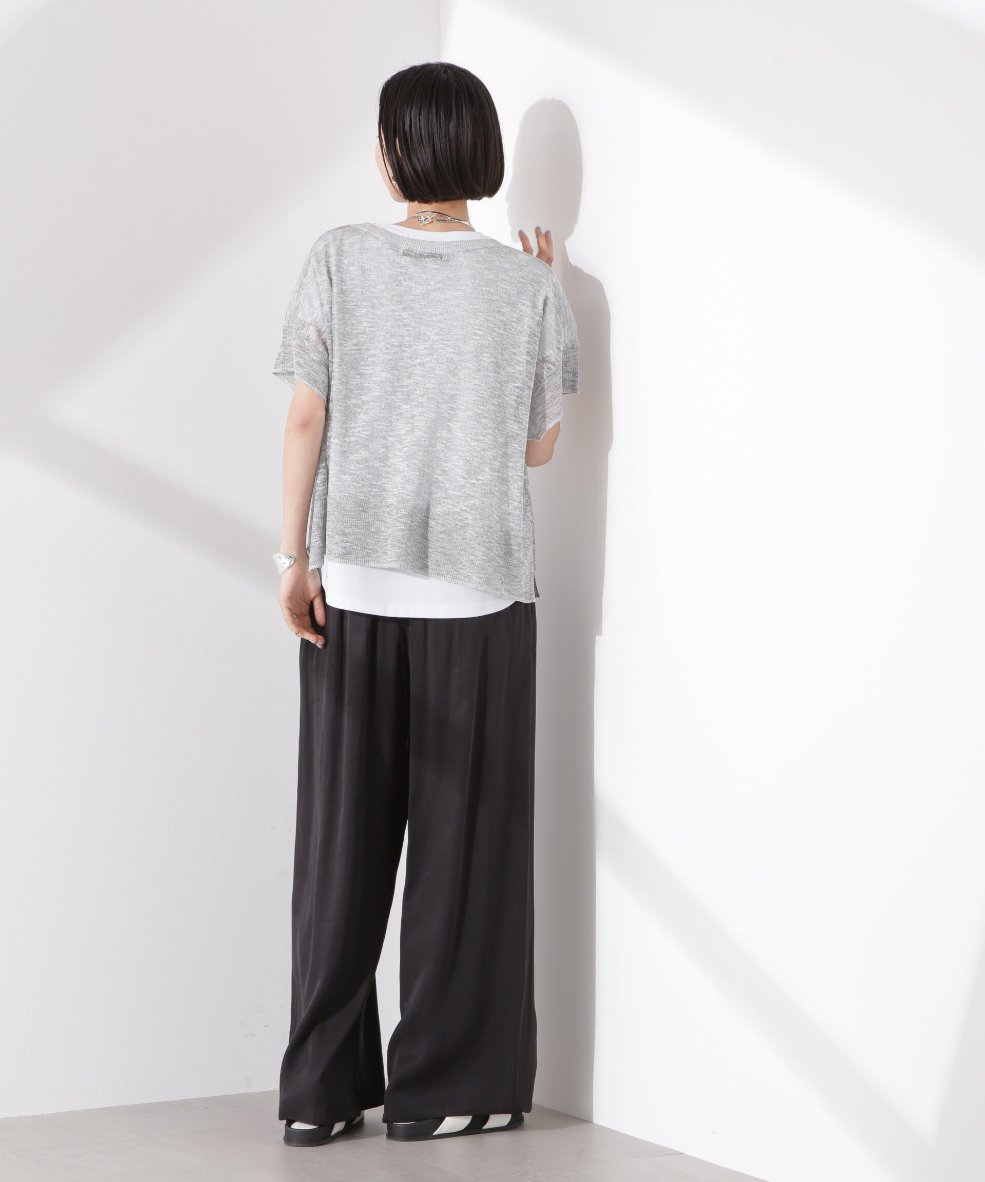 nano･universe「ドロストリラクシーパンツ（セットアップ可）」|チノ|