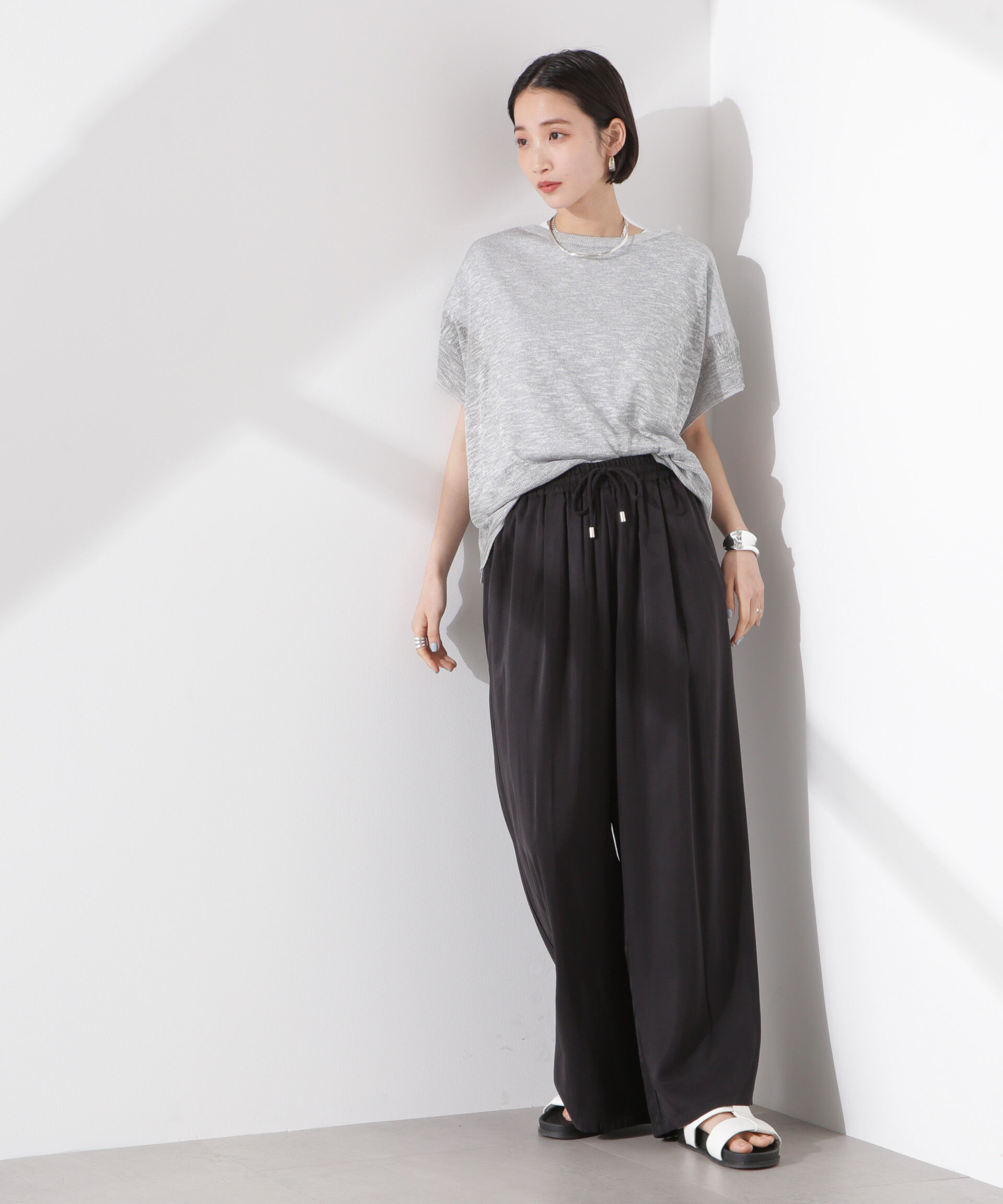 nano･universe「ドロストリラクシーパンツ（セットアップ可）」|チノ|