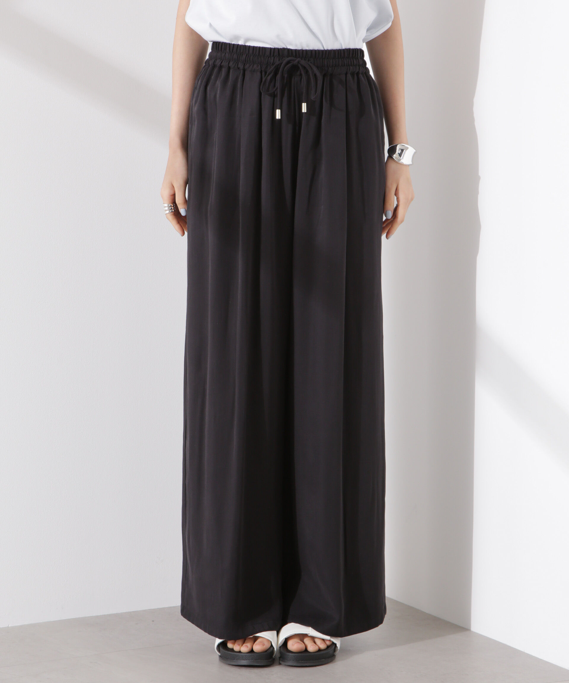 nano･universe「ドロストリラクシーパンツ（セットアップ可）」|チノ|