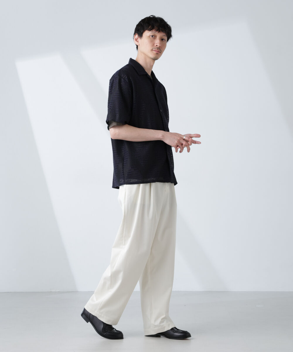 nano･universe「「大人のワイドパンツ」2タックワイドトラウザーズ」|チノ|