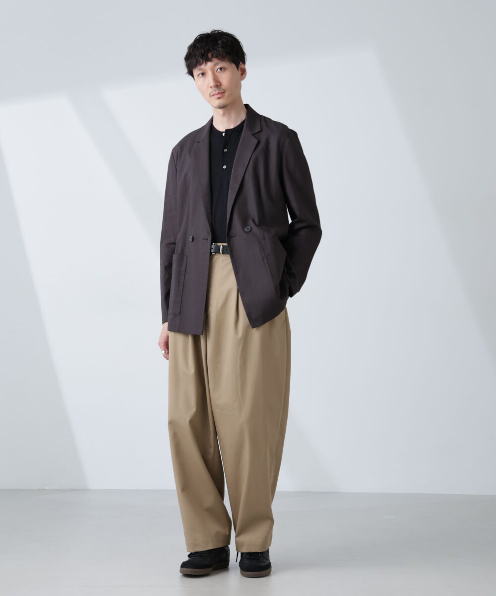 nano･universe「「大人のワイドパンツ」2タックワイドトラウザーズ」|チノ|