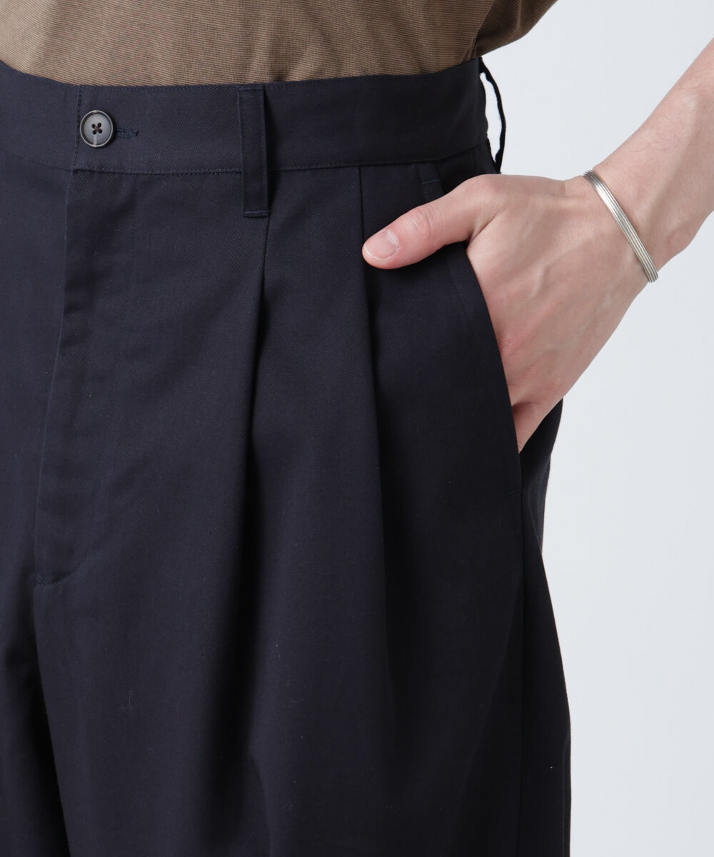 nano･universe「「大人のワイドパンツ」2タックワイドトラウザーズ」|チノ|