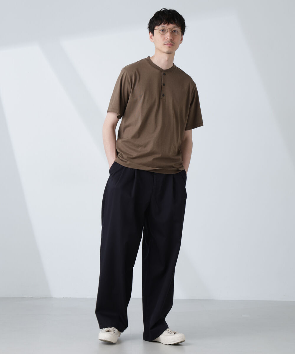 nano･universe「「大人のワイドパンツ」2タックワイドトラウザーズ」|チノ|