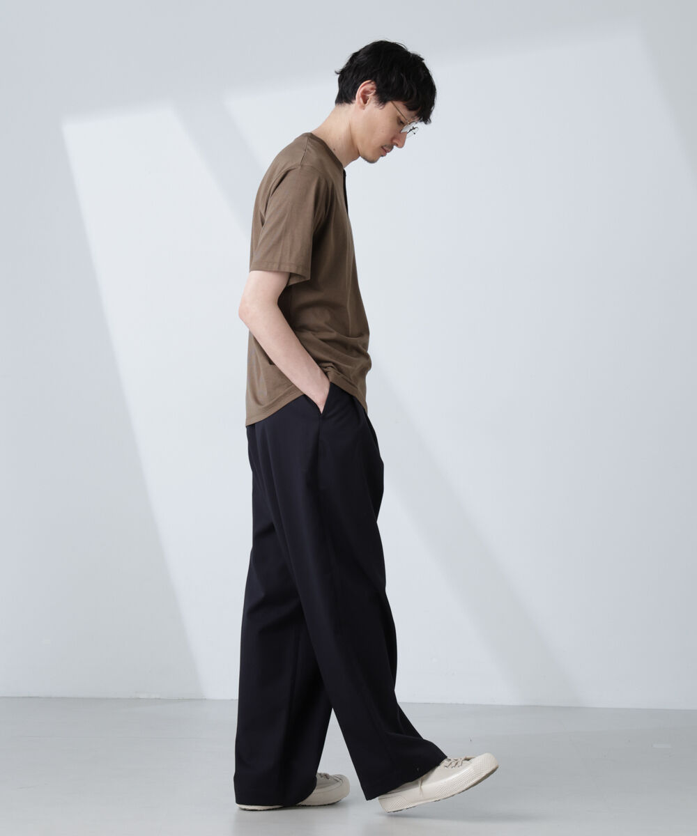 nano･universe「「大人のワイドパンツ」2タックワイドトラウザーズ」|チノ|