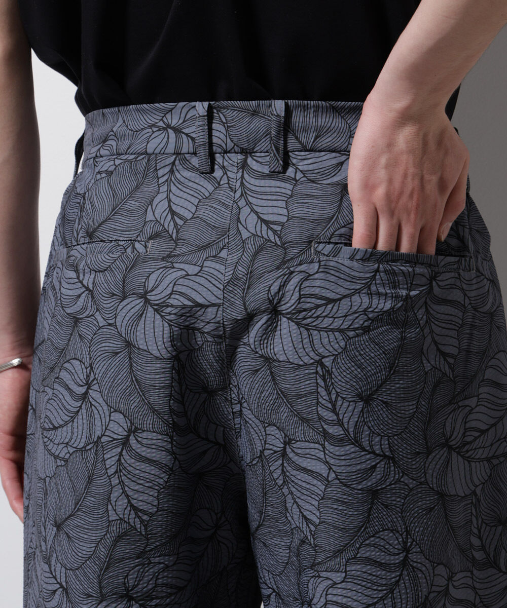 nano･universe「ボタニカルパターンサッカーイージーパンツ(セットアップ可)」|チノ|