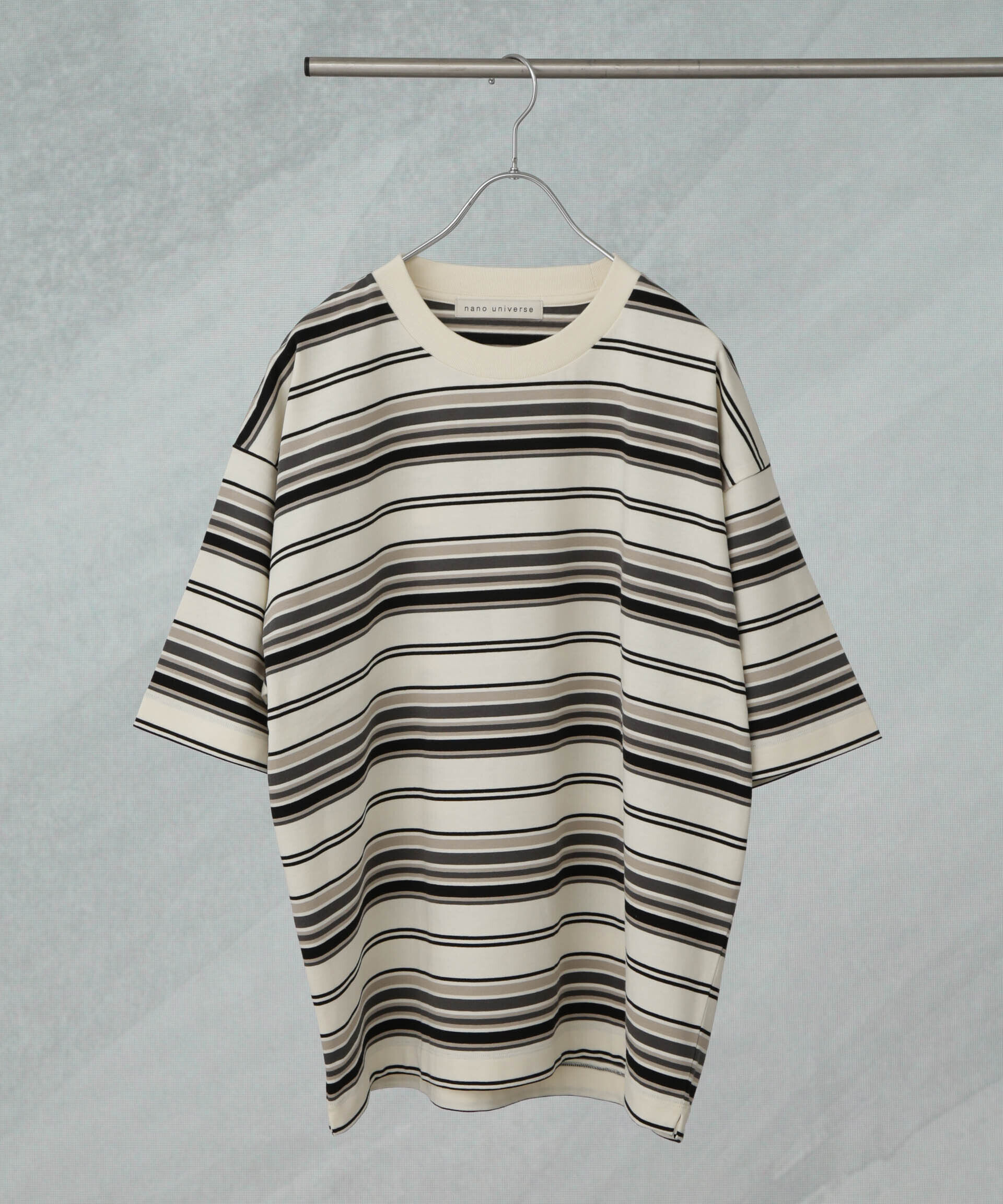 nano･universe「マルチボーダーリラックスＴシャツ 半袖」|Tシャツ・カットソー|