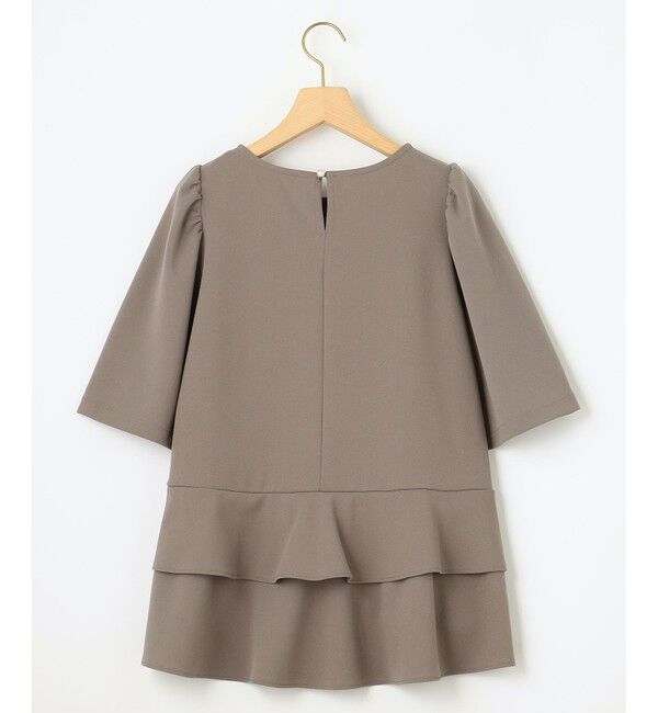 組曲「【接触冷感・吸湿・UVカット】ジョーゼットジャージーフリルブラウス」|シャツ・ブラウス|