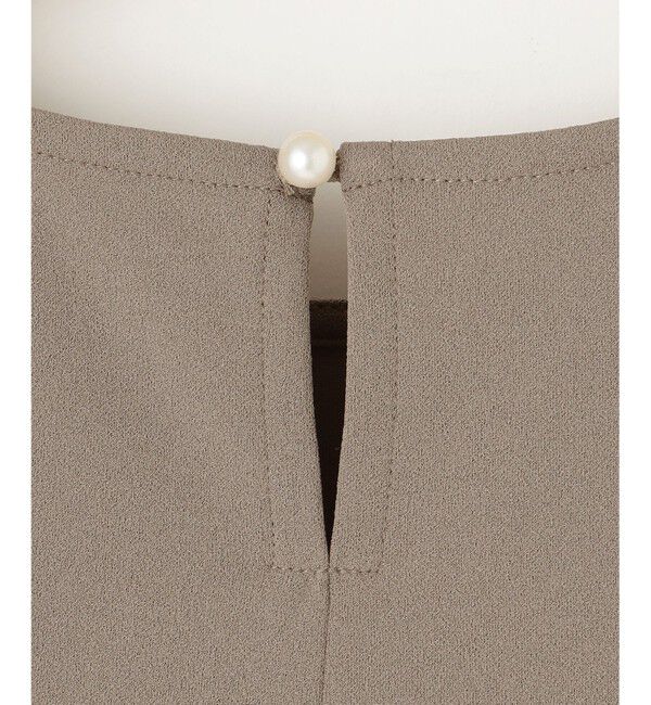 組曲「【接触冷感・吸湿・UVカット】ジョーゼットジャージーフリルブラウス」|シャツ・ブラウス|